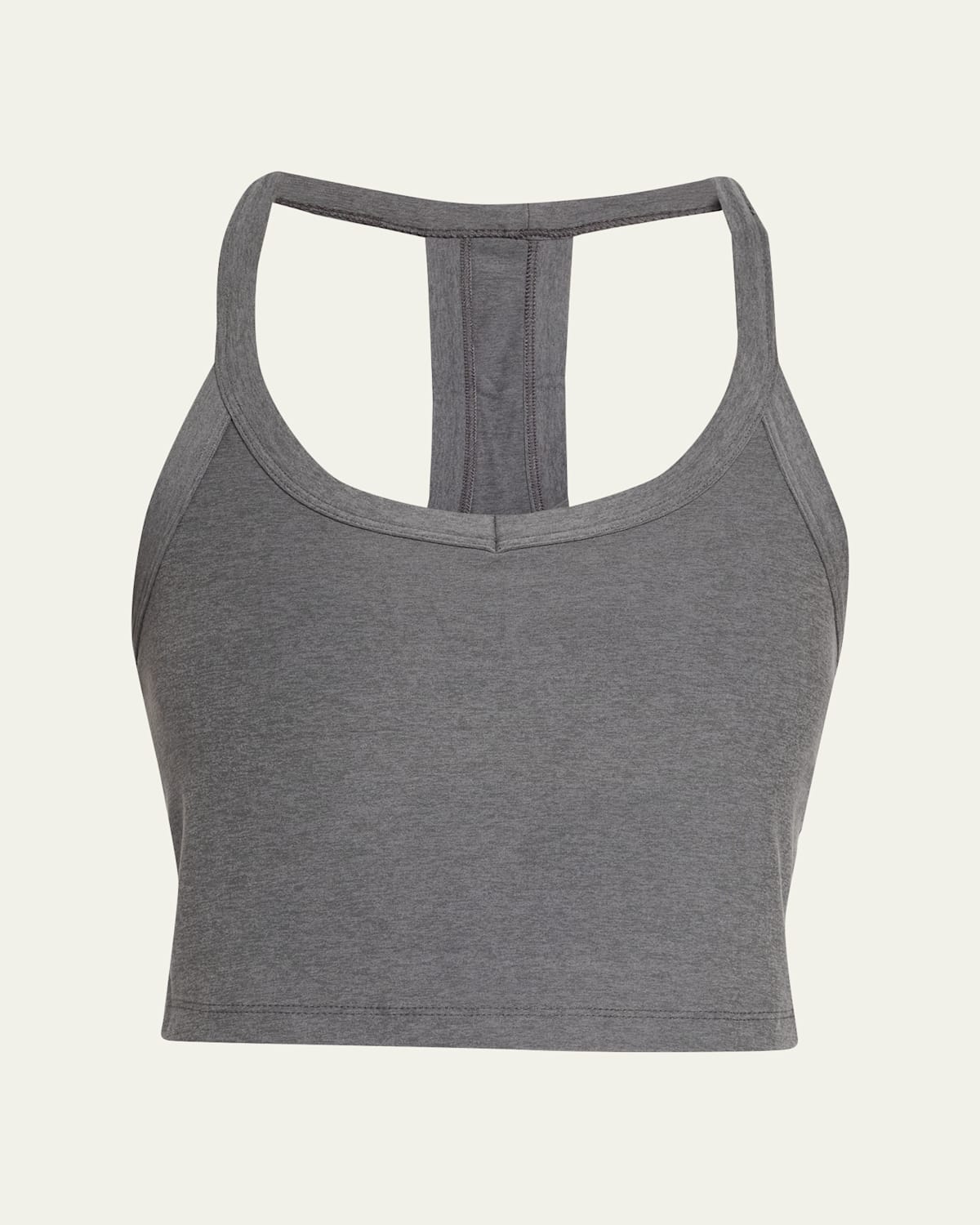 Beyond Yoga Spacedye On The Up Cropped Tank Top In Gray