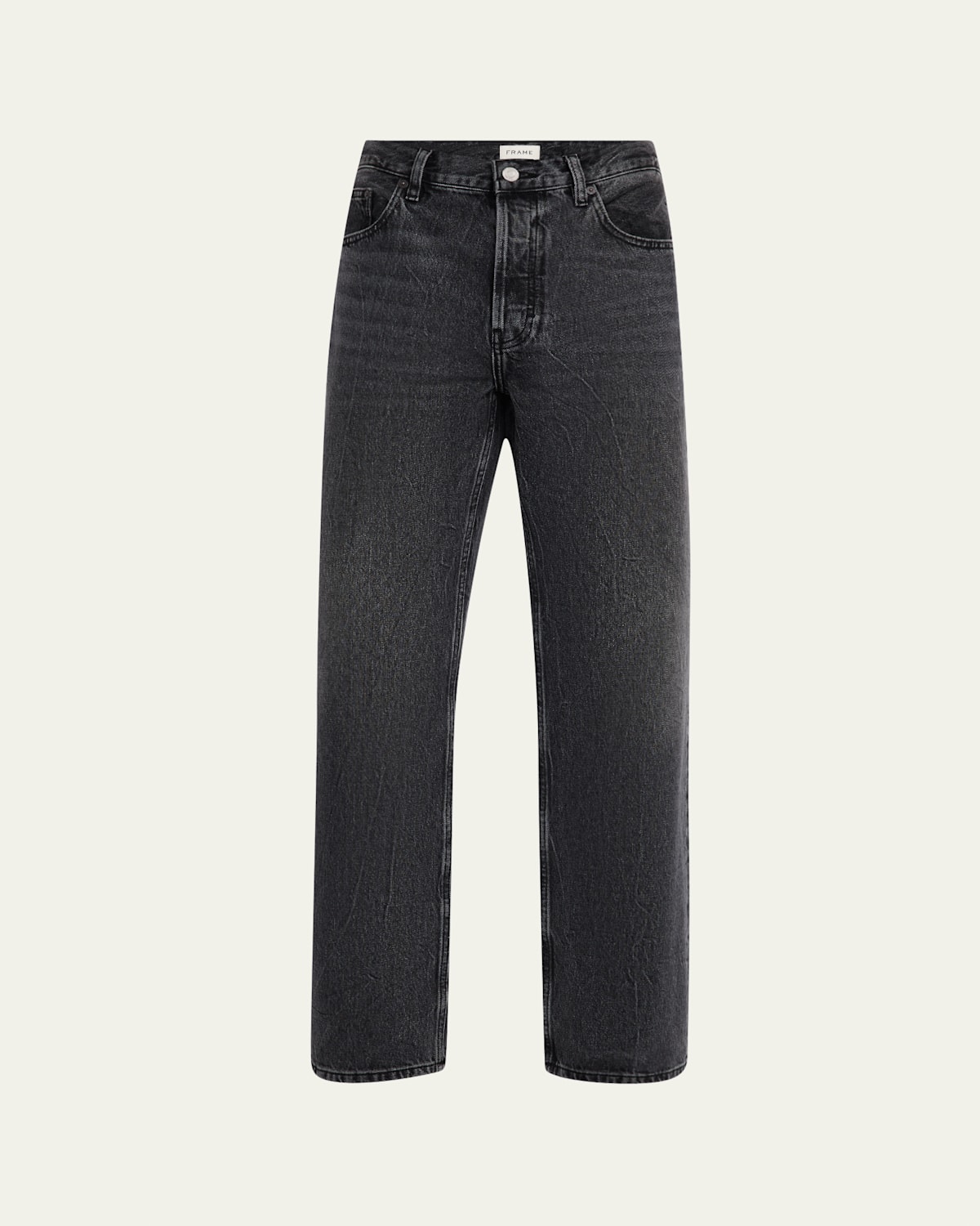 Frame Men's Washed Denim Relaxed Jeans In Brentwood