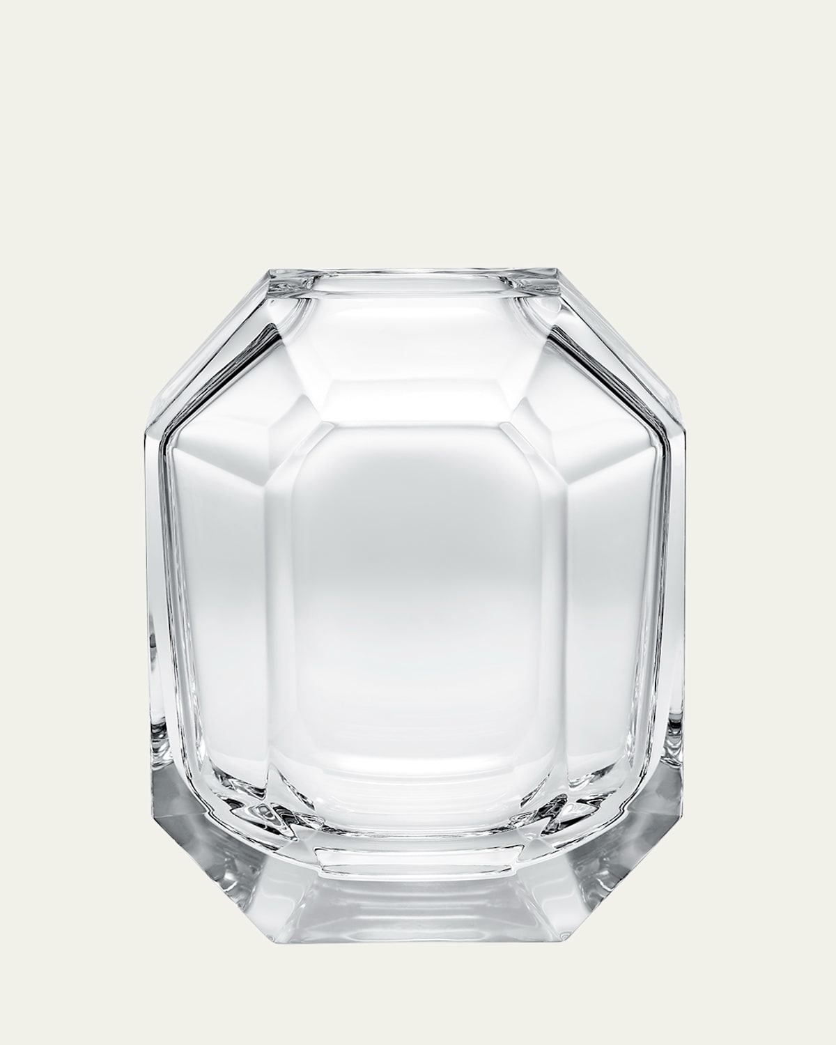 Baccarat Octogone Vase In Transparent
