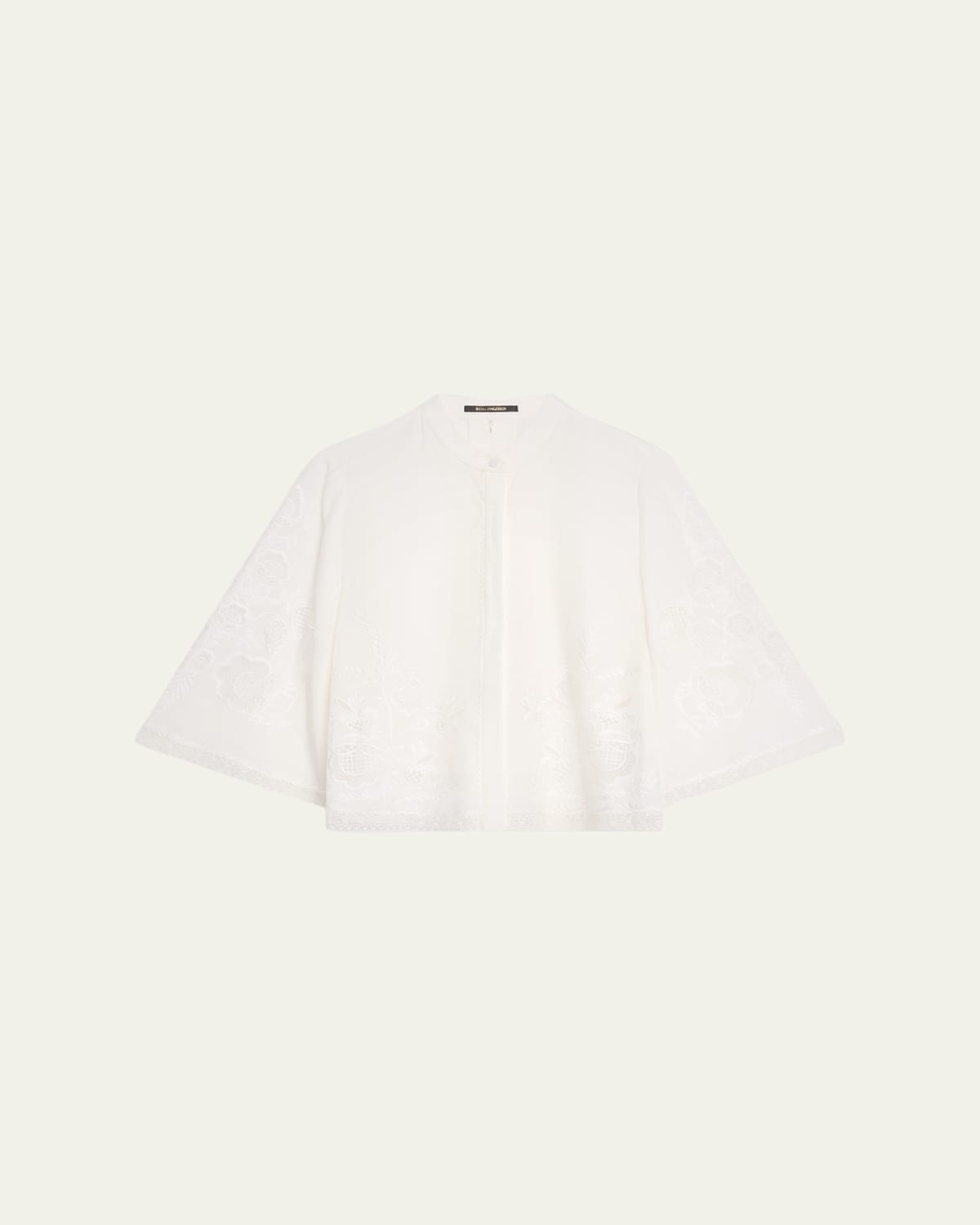 Kobi Halperin Cyra Embroidered Lace-inset Blouse