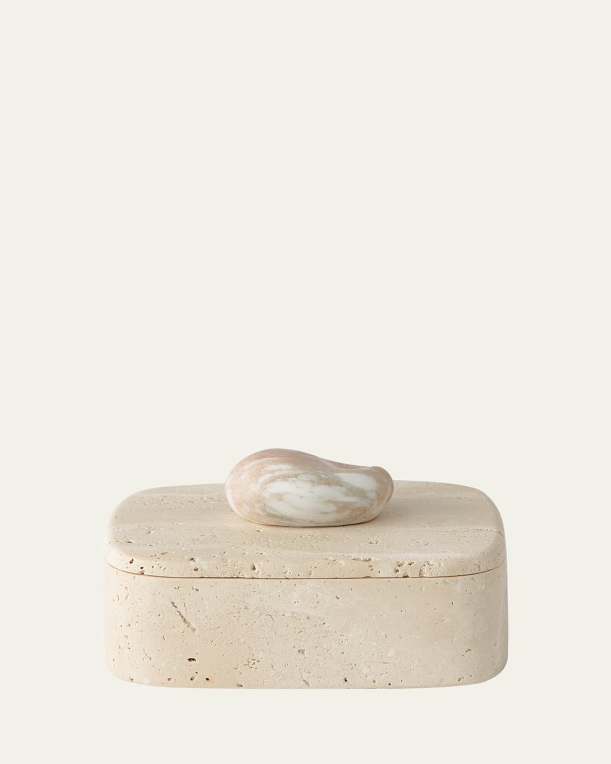 Greg Natale Pietra Travertine & Rose Marble Box