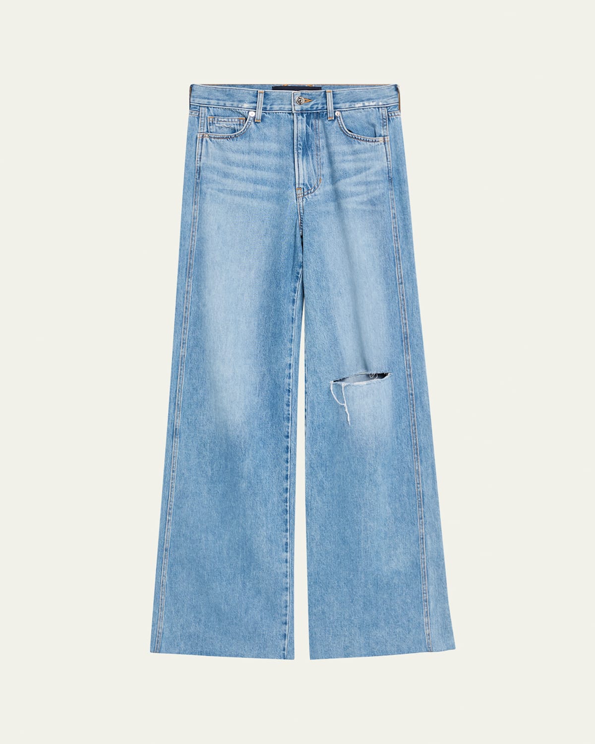 Veronica Beard Kasey Mid-rise Wide-leg Jeans