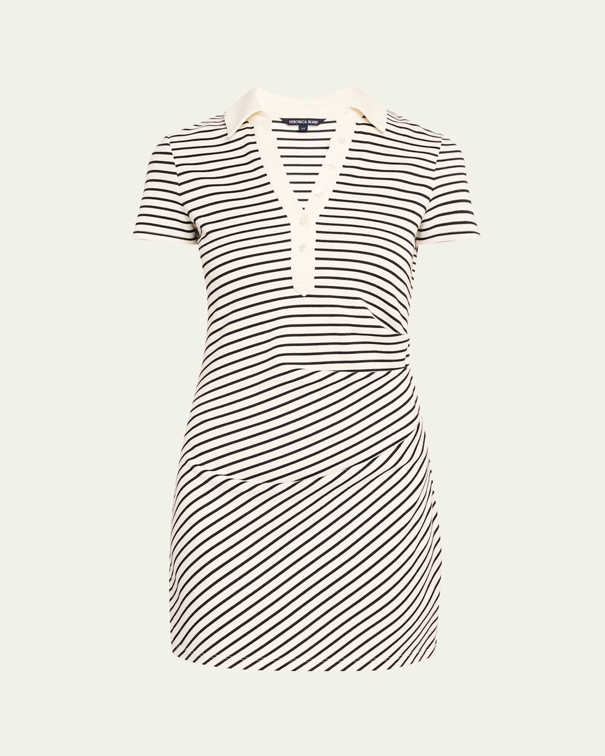 Lanier Stripe Short-Sleeve Polo Dress