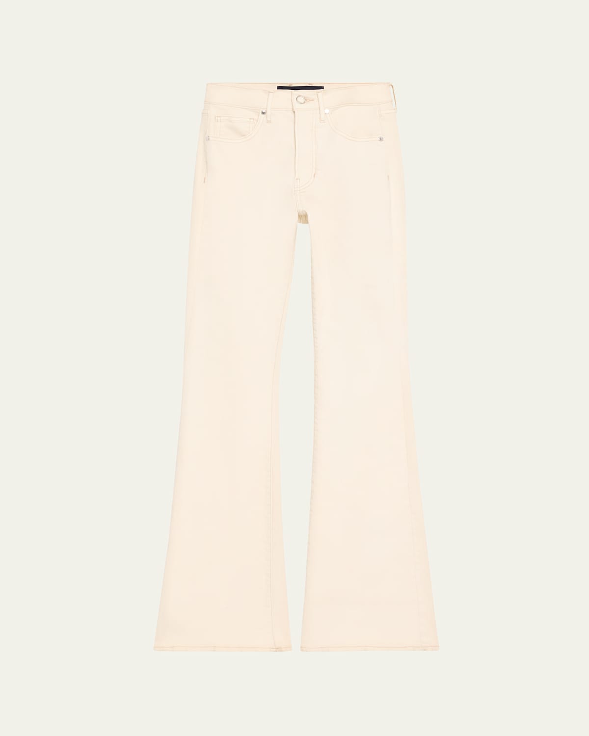 Veronica Beard Beverly High-rise Skinny Flare Jeans In Neutral