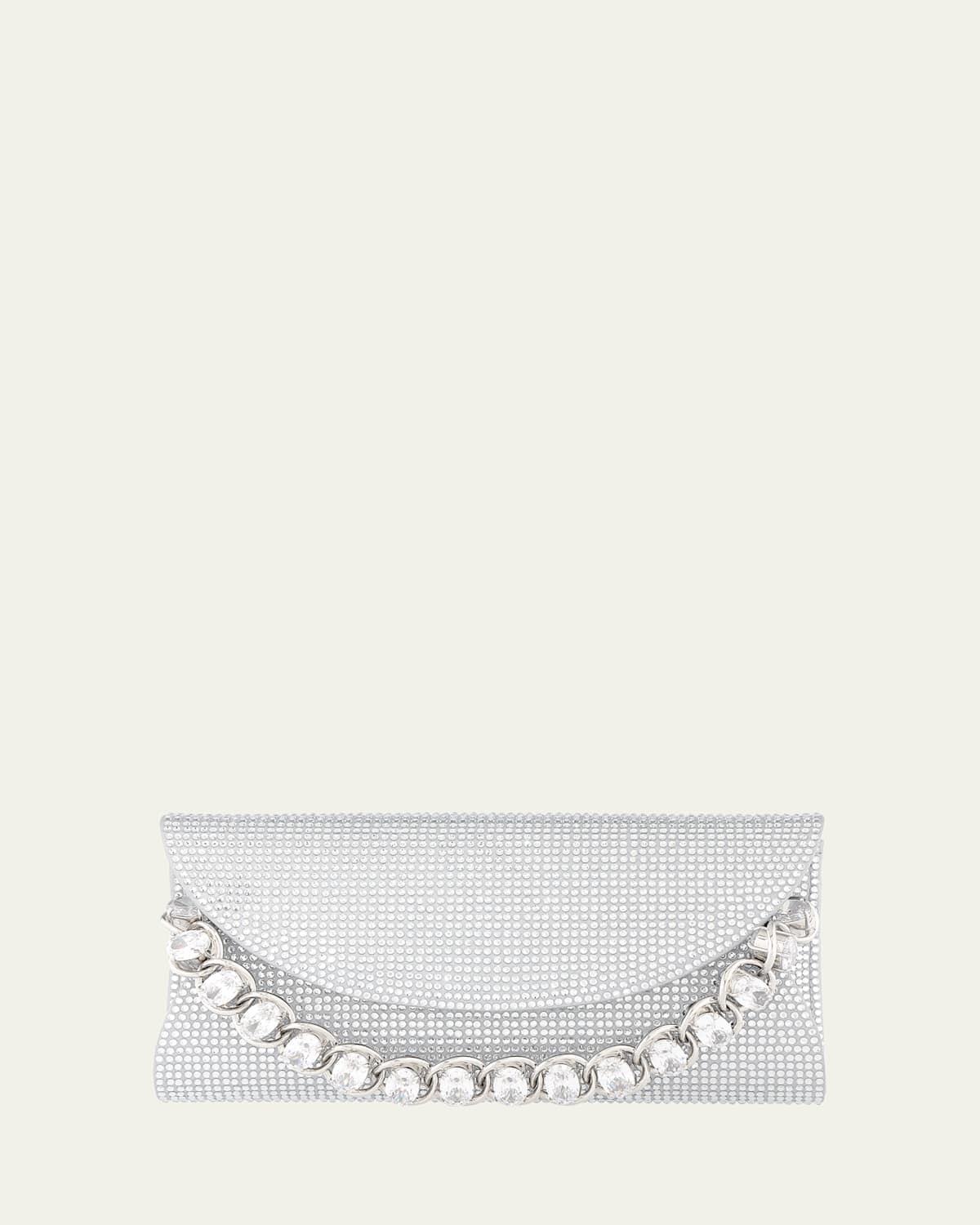Judith Leiber Taylor Crystal Chain Clutch Bag