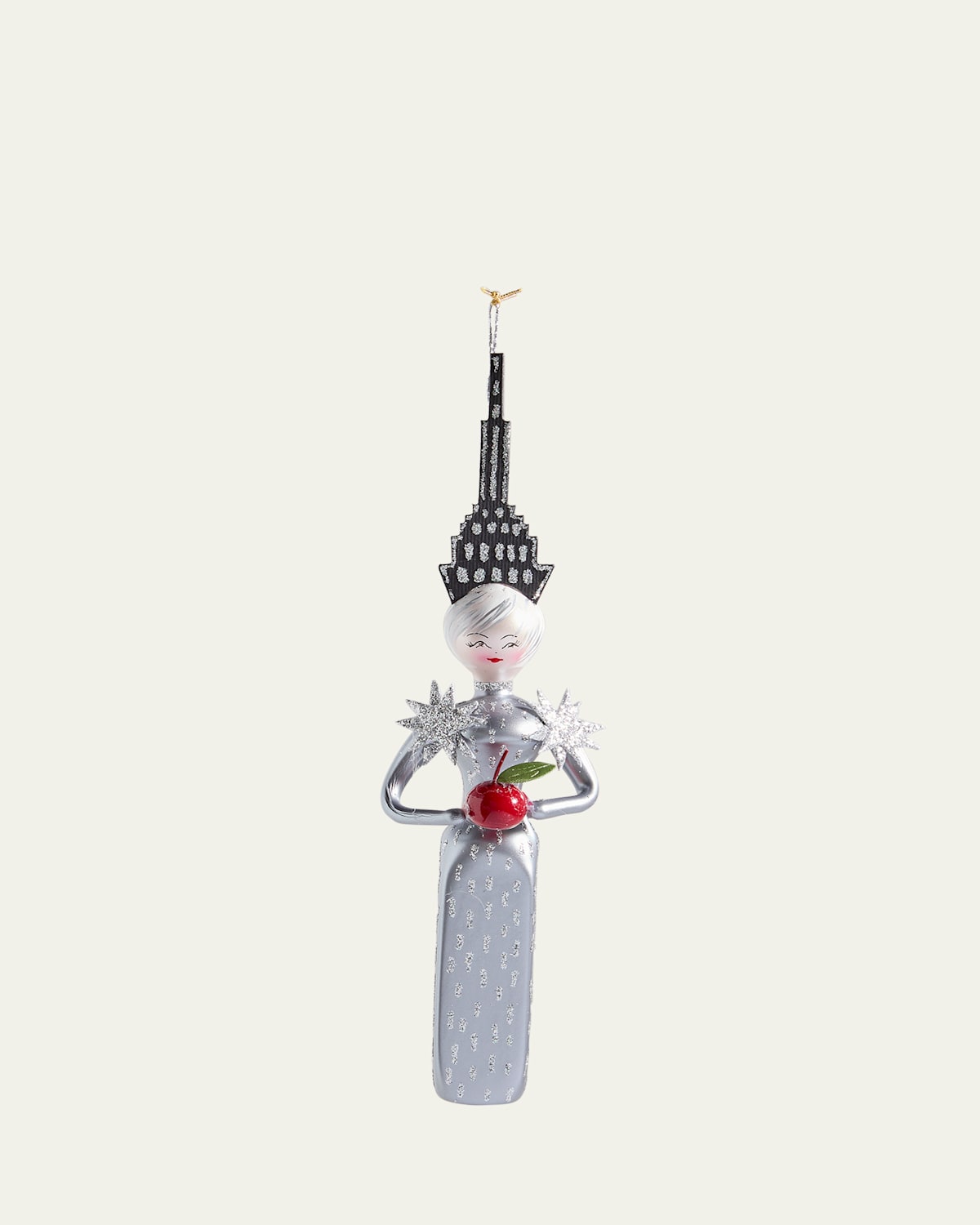 De Carlini Ny Lady Christmas Ornament In Silver