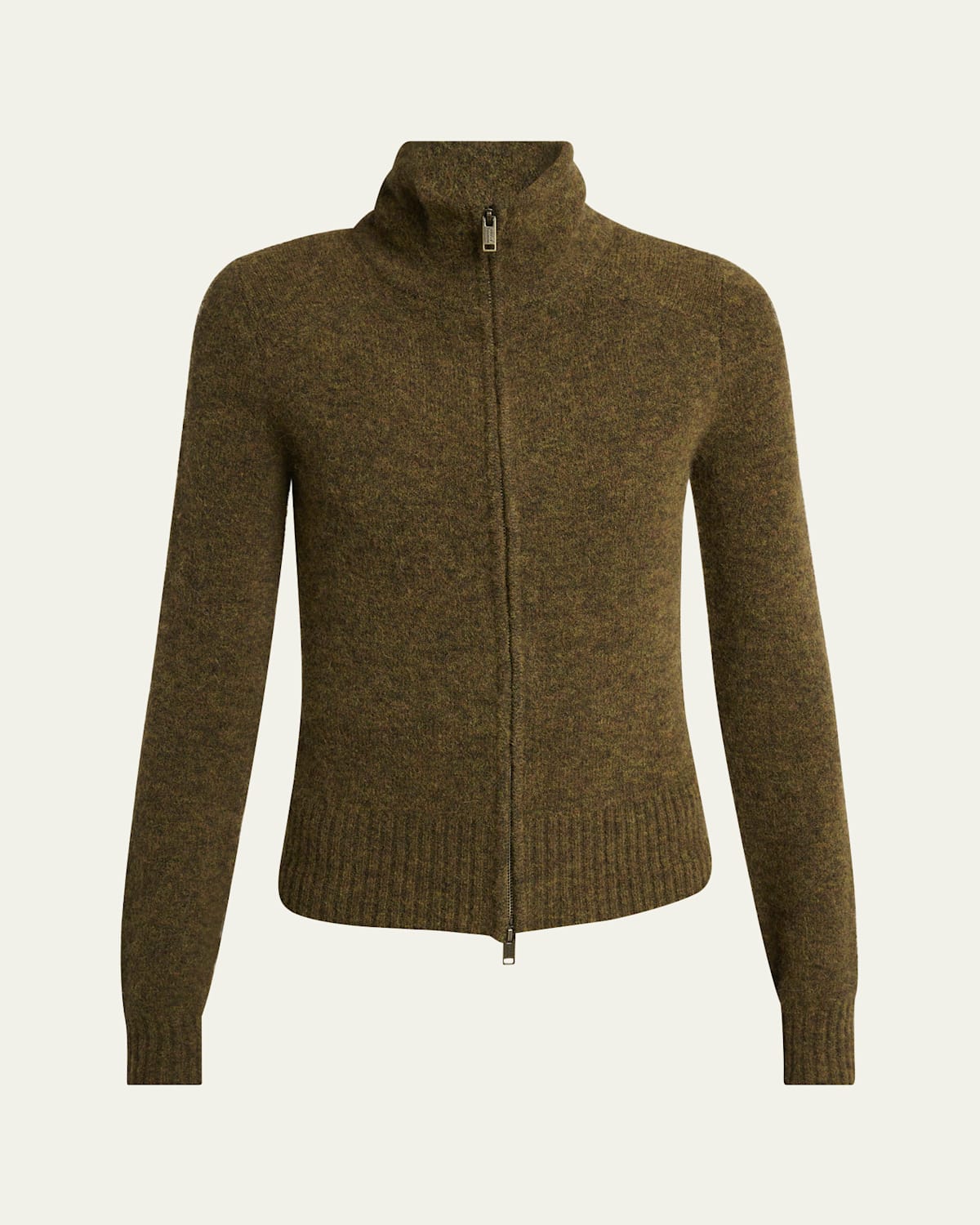 Isabel Marant Étoile Prunella Full-zip Sweater Jacket In Brown