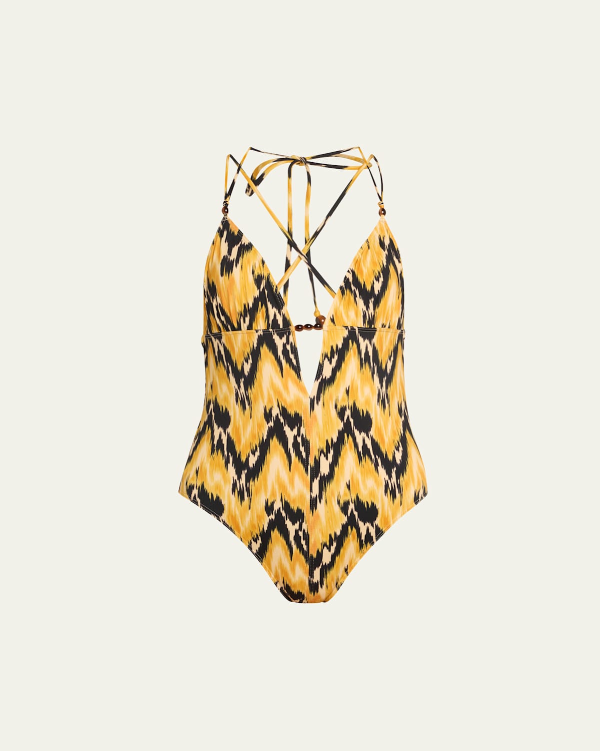 Leila Beaded One-Piece Swimsuit