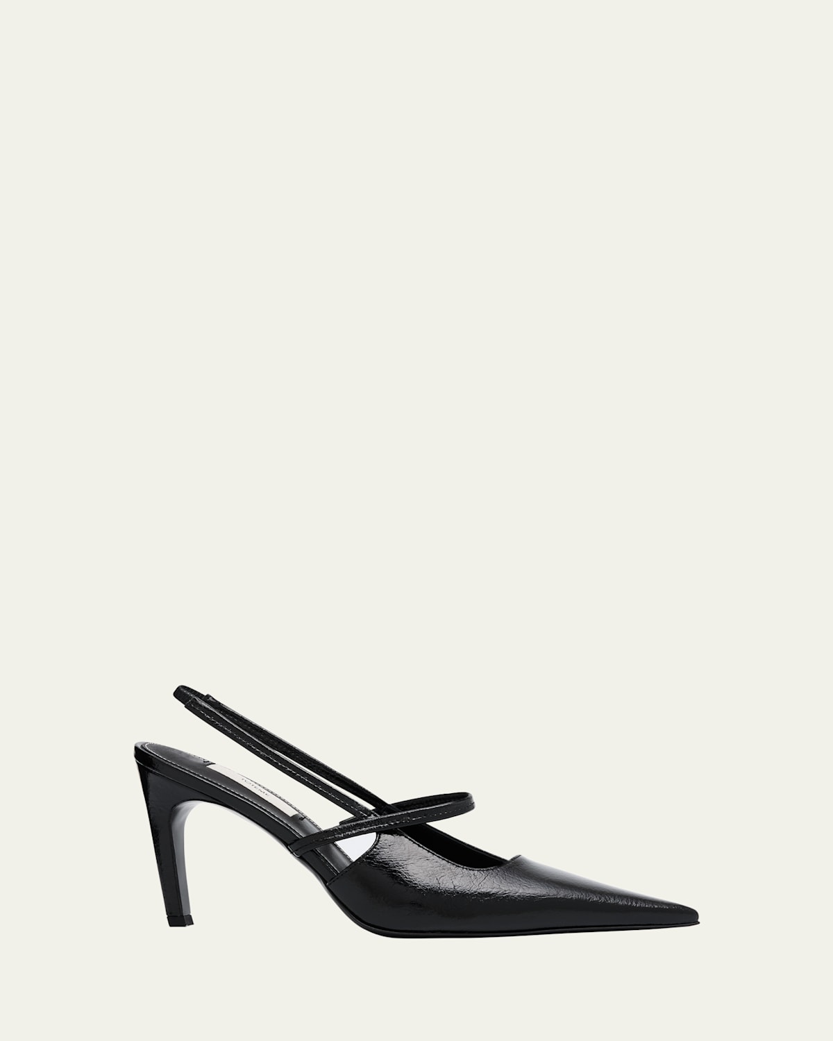 Totême Leather Mary Jane Slingback Stiletto Pumps