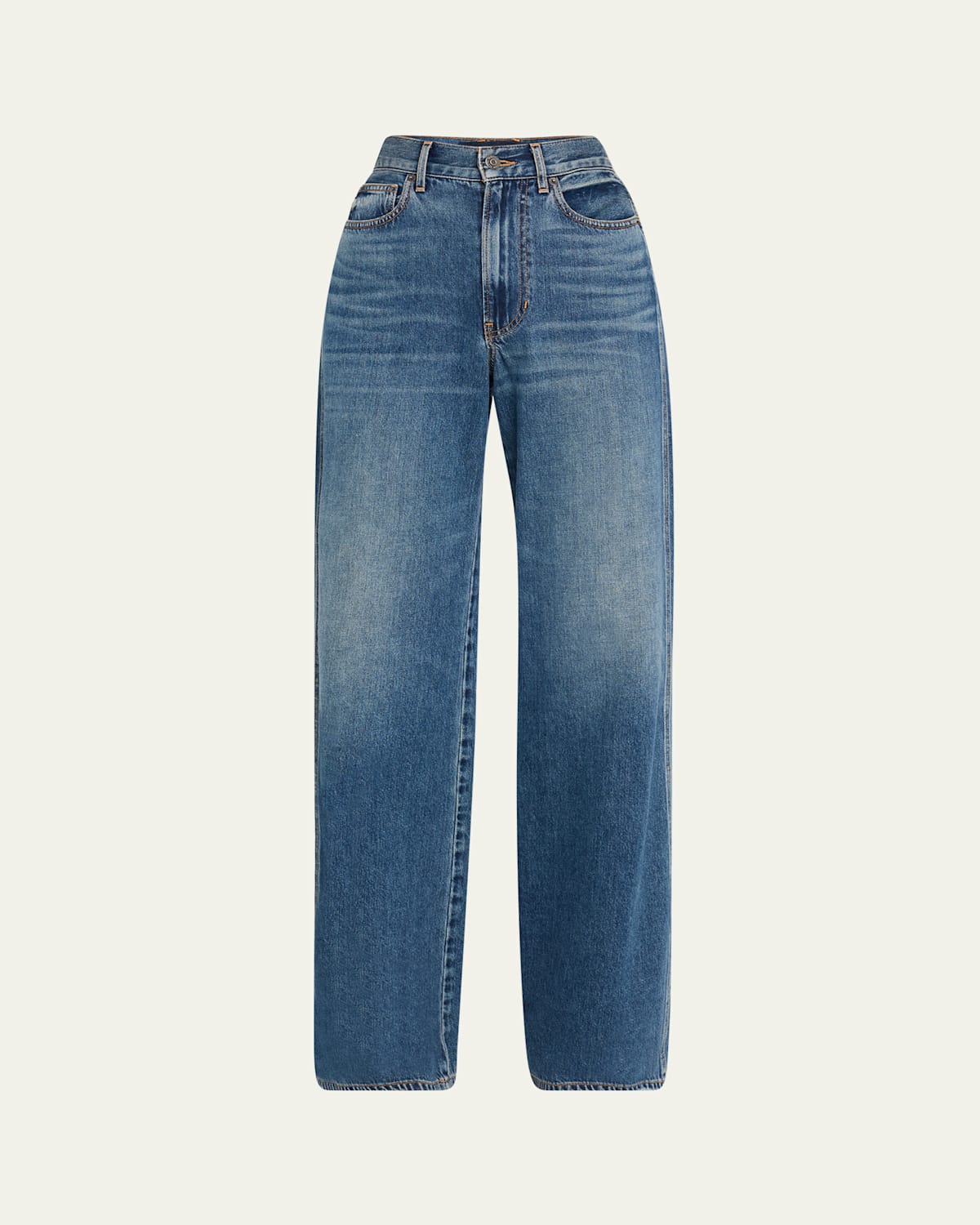 Veronica Beard Kasey Mid-rise Wide-leg Jeans