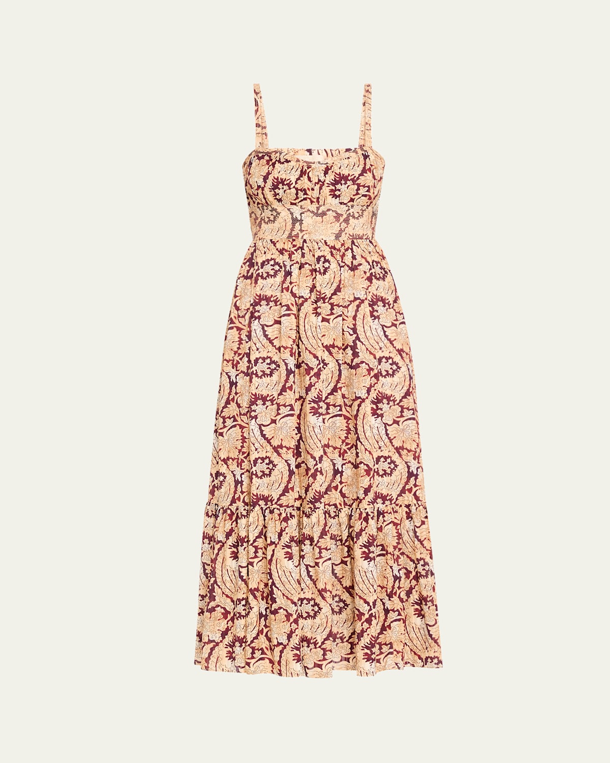 Ulla Johnson Nadine Sweetheart Cami Midi Dress In Purple