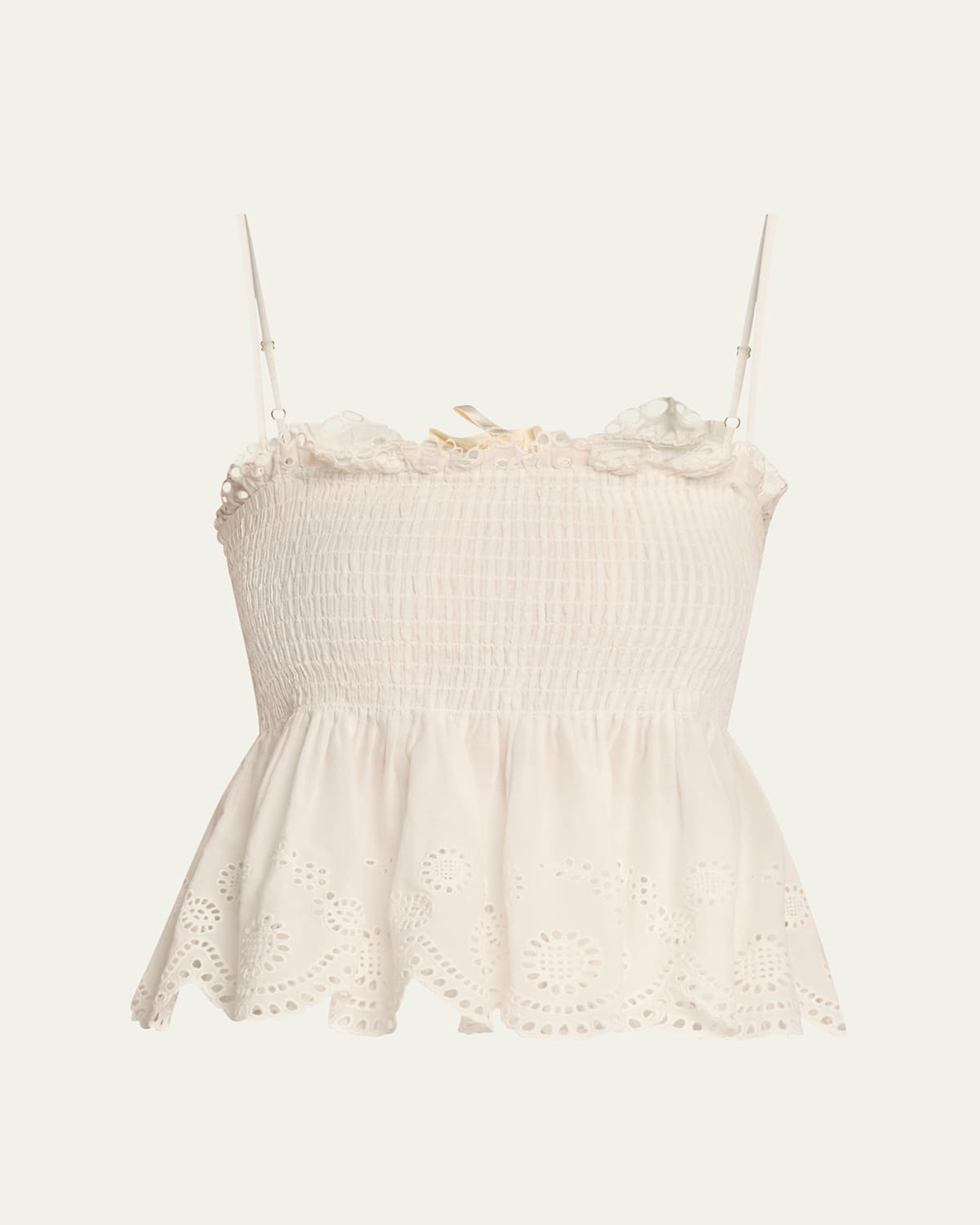 Condie Eyelet Peplum Top