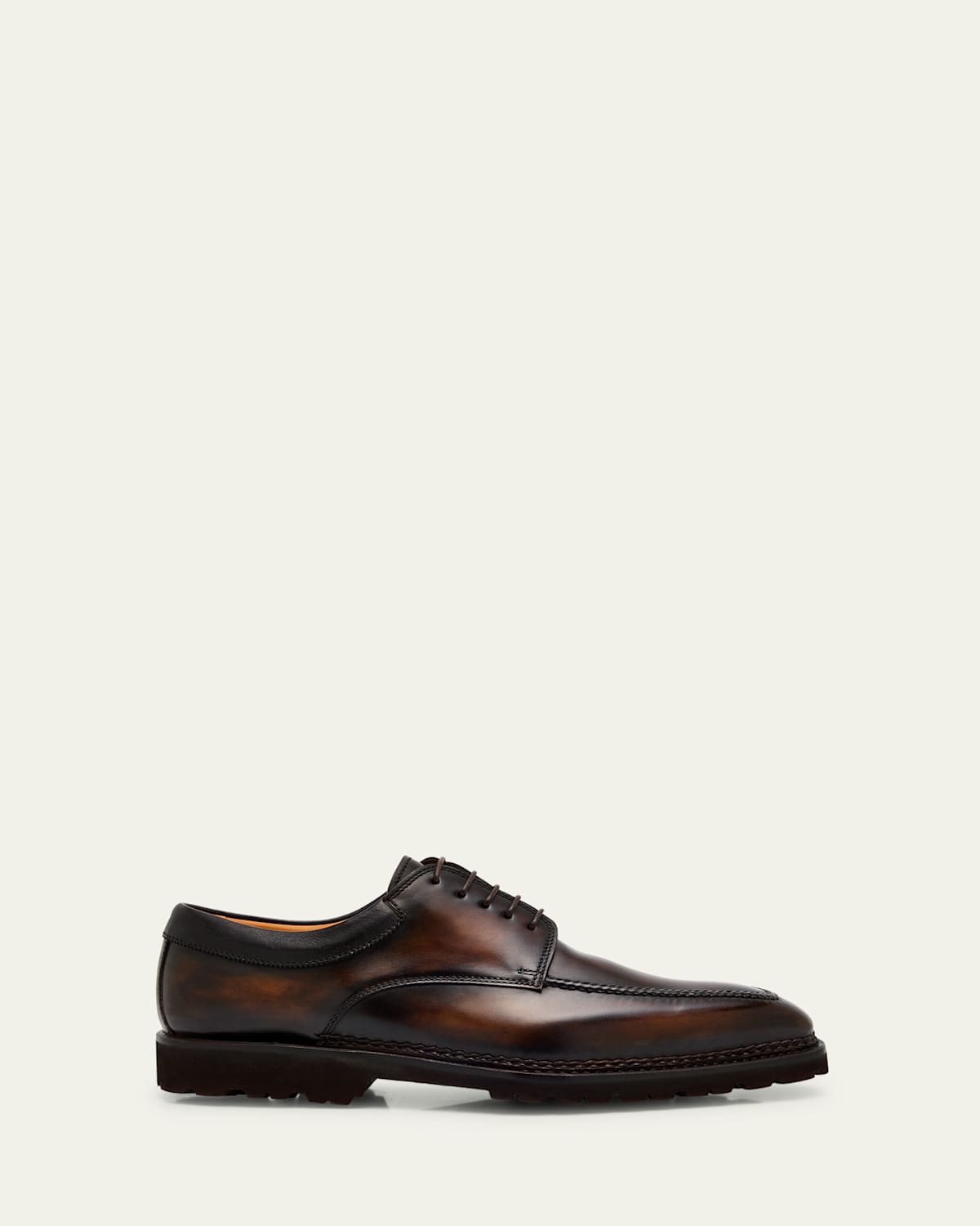 Men's Eroico Leather Lug-Sole Derby Shoes