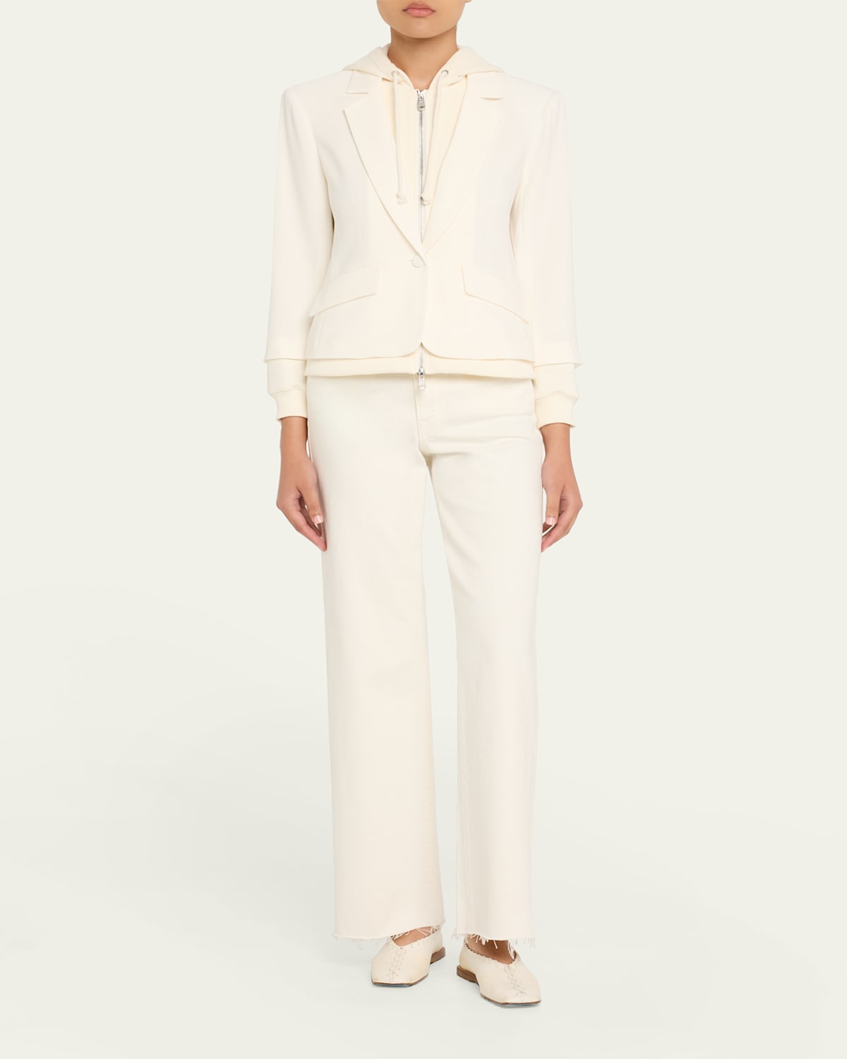Khloe Le Petit Zip-Front Blazer