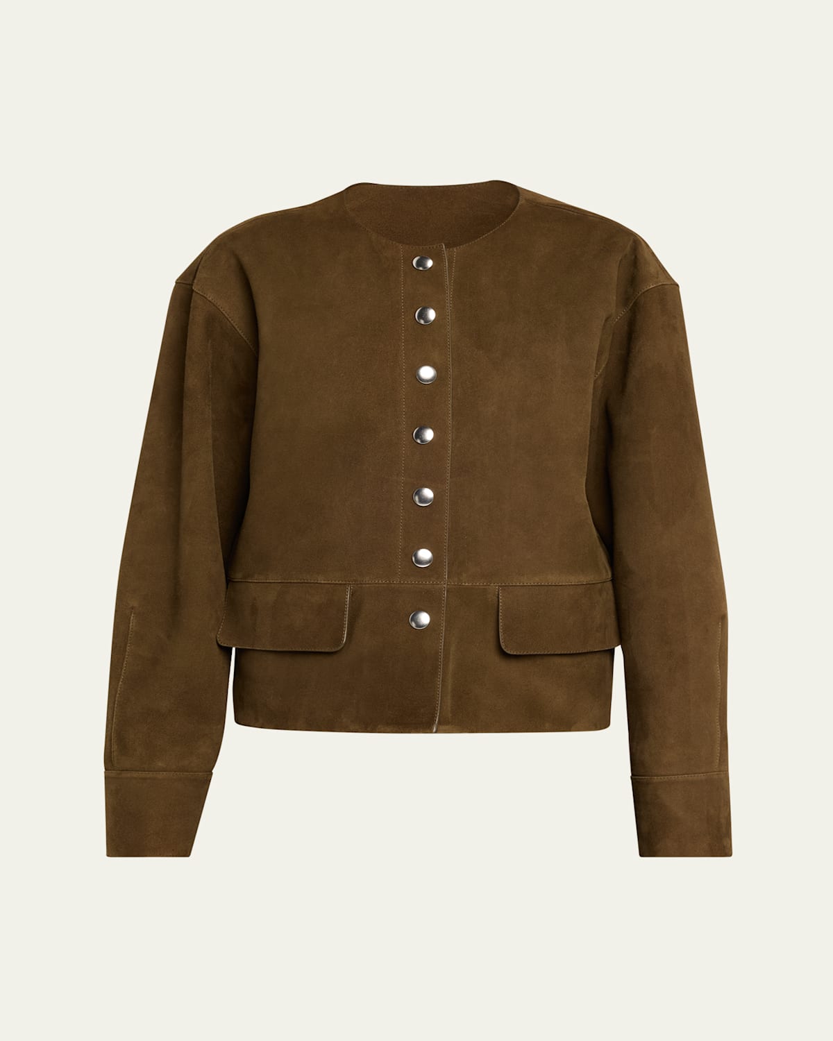 Proenza Schouler White Label Robin Suede Jacket In Brown