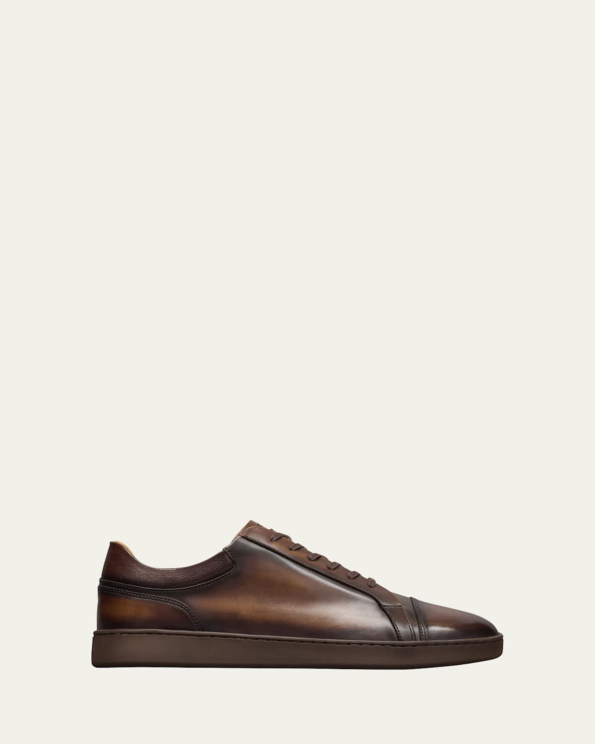 Allen Edmonds Reserve Men's Chambers Leather Cap-toe Low-top Sneakers In Brown