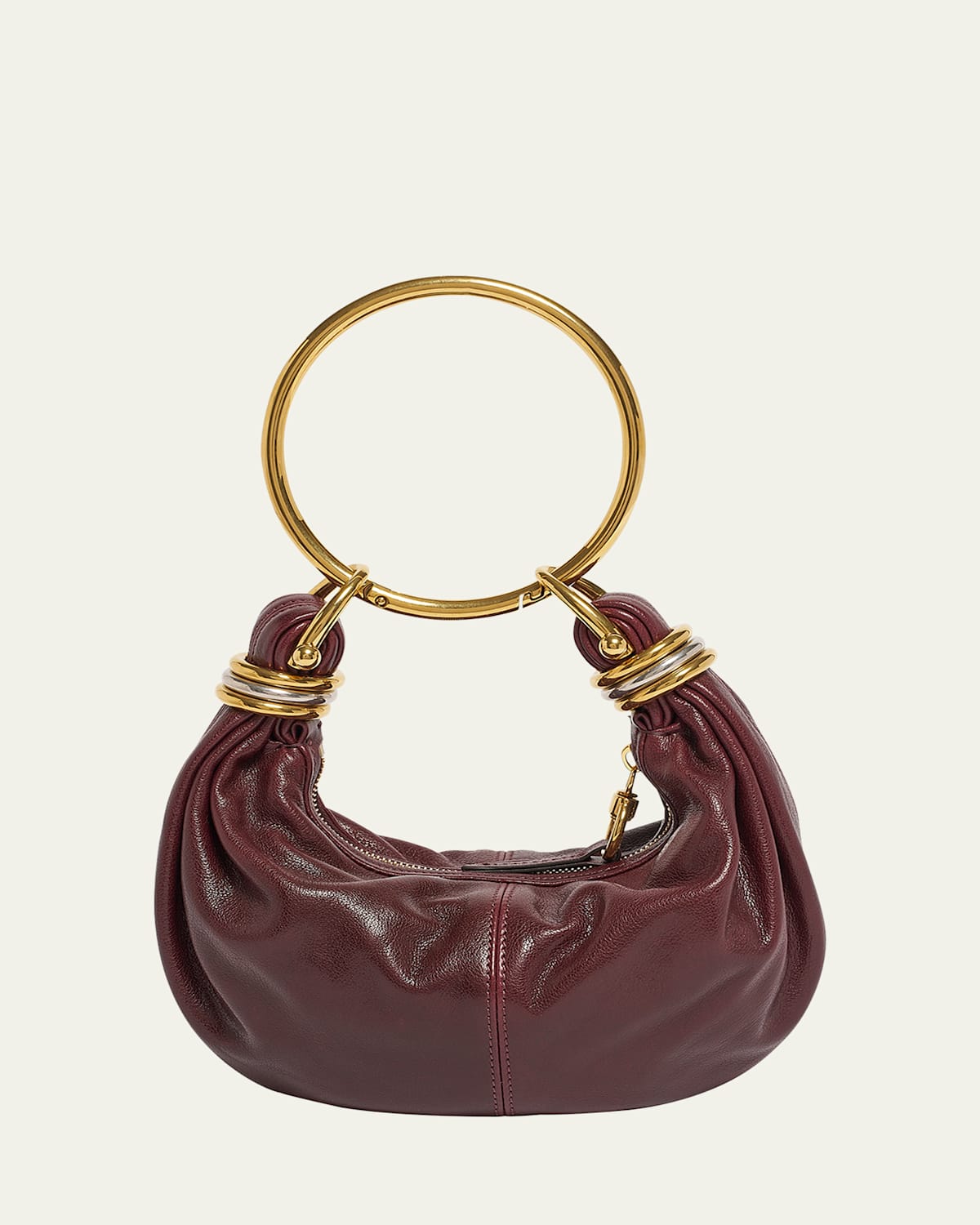 Chloé Brarcelet Mini Top-handle Bag In Grained Leather