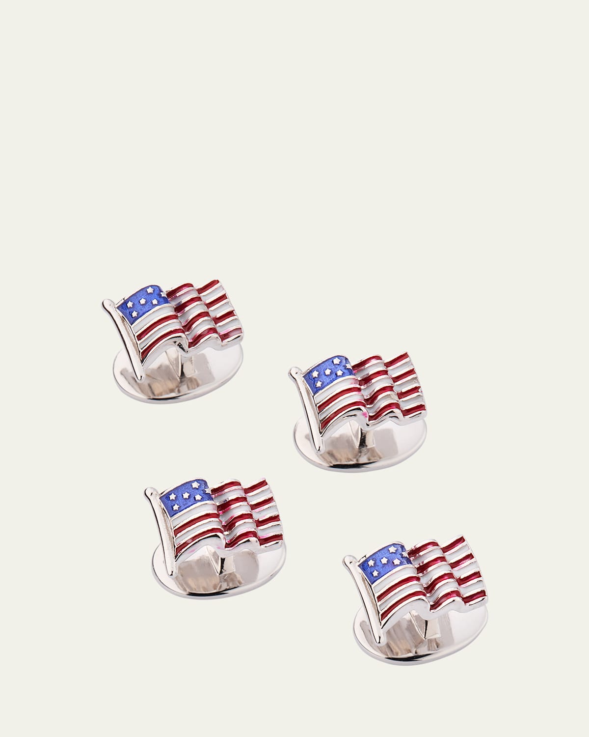 Men's American Flag Tuxedo Studs
