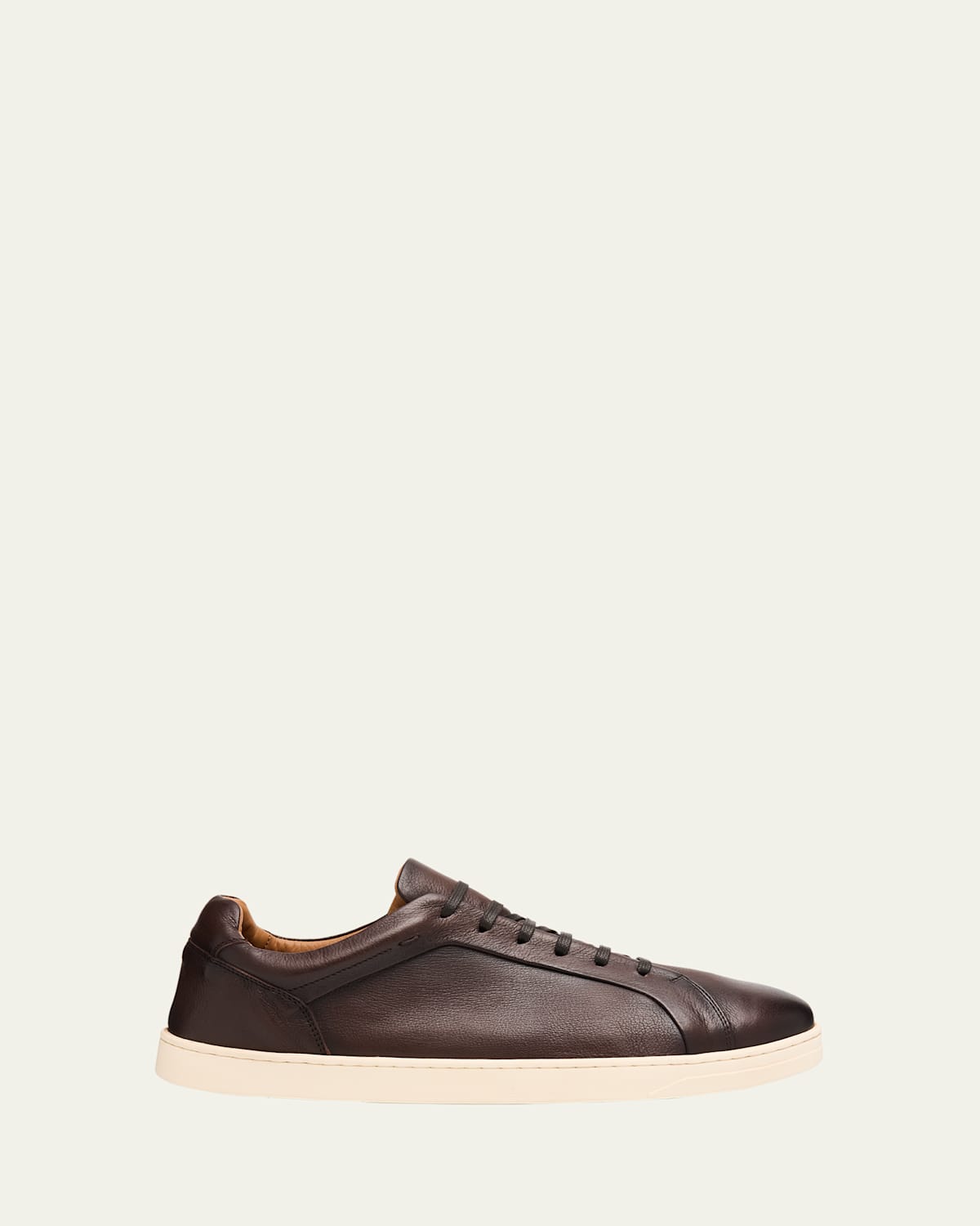 Men's Soft Leather Low-Top Sneakers
