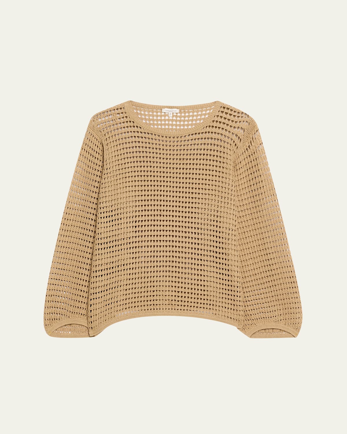 Lafayette 148 Open-stitch Cotton Rope Yarn Sweater