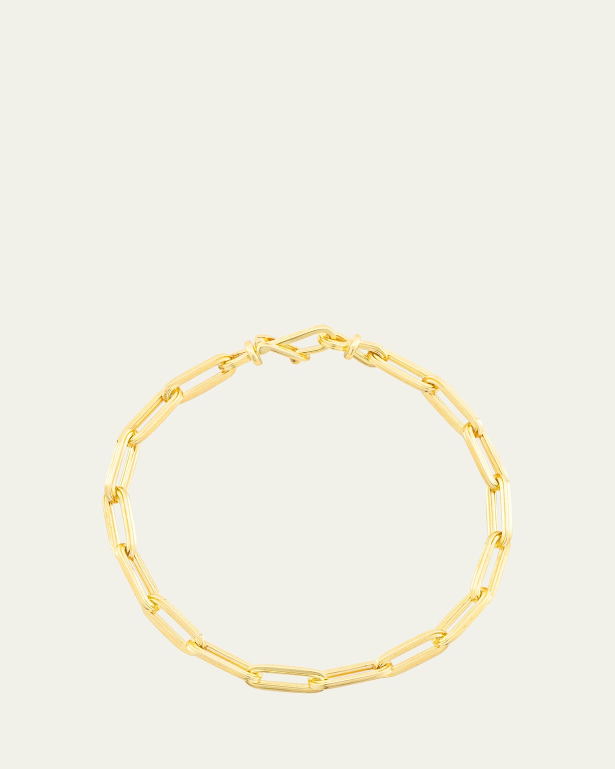 18K Yellow Gold Lien Or Bracelet, 18cm
