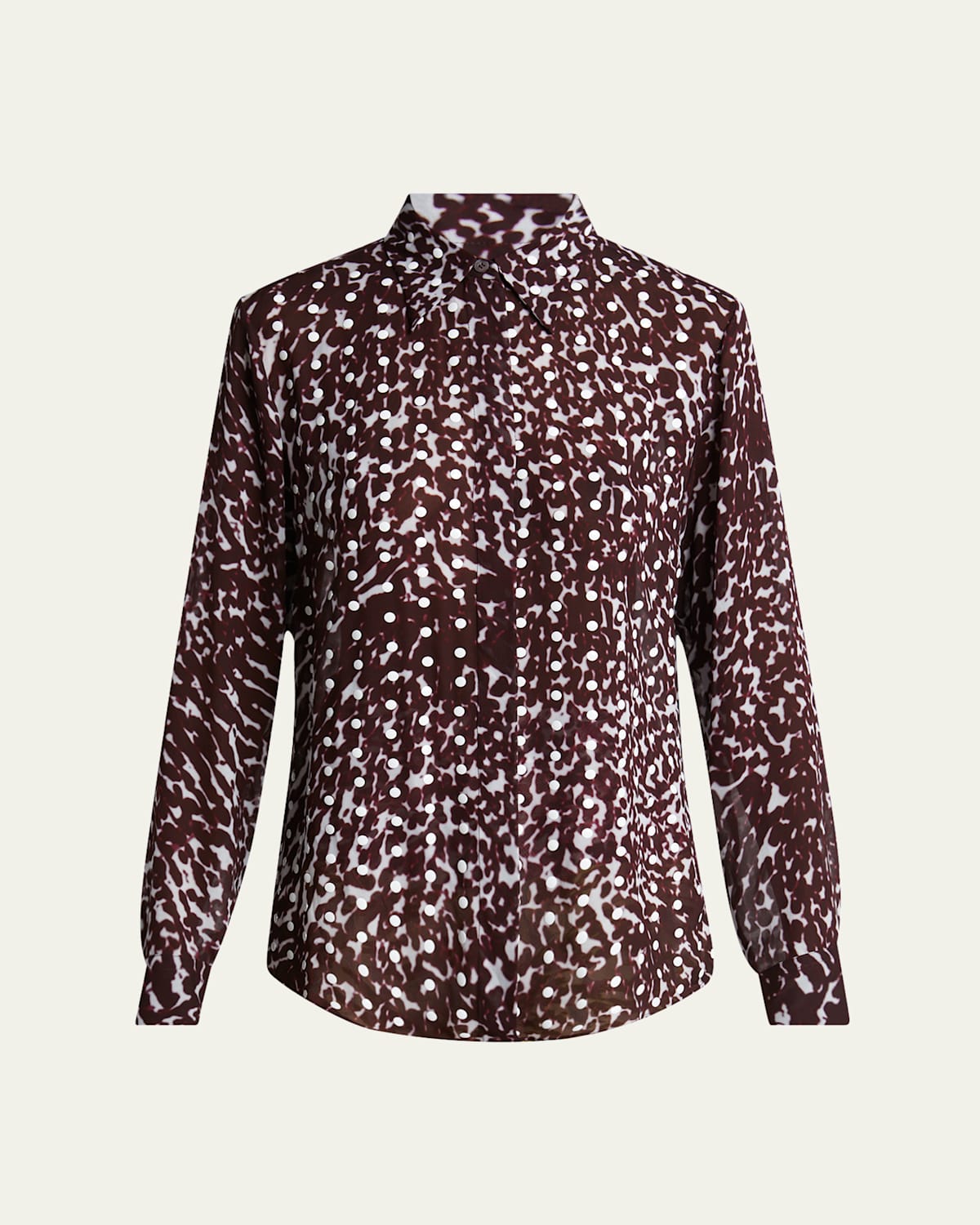 Dries Van Noten Chowy Polka-dot Button-down Shirt