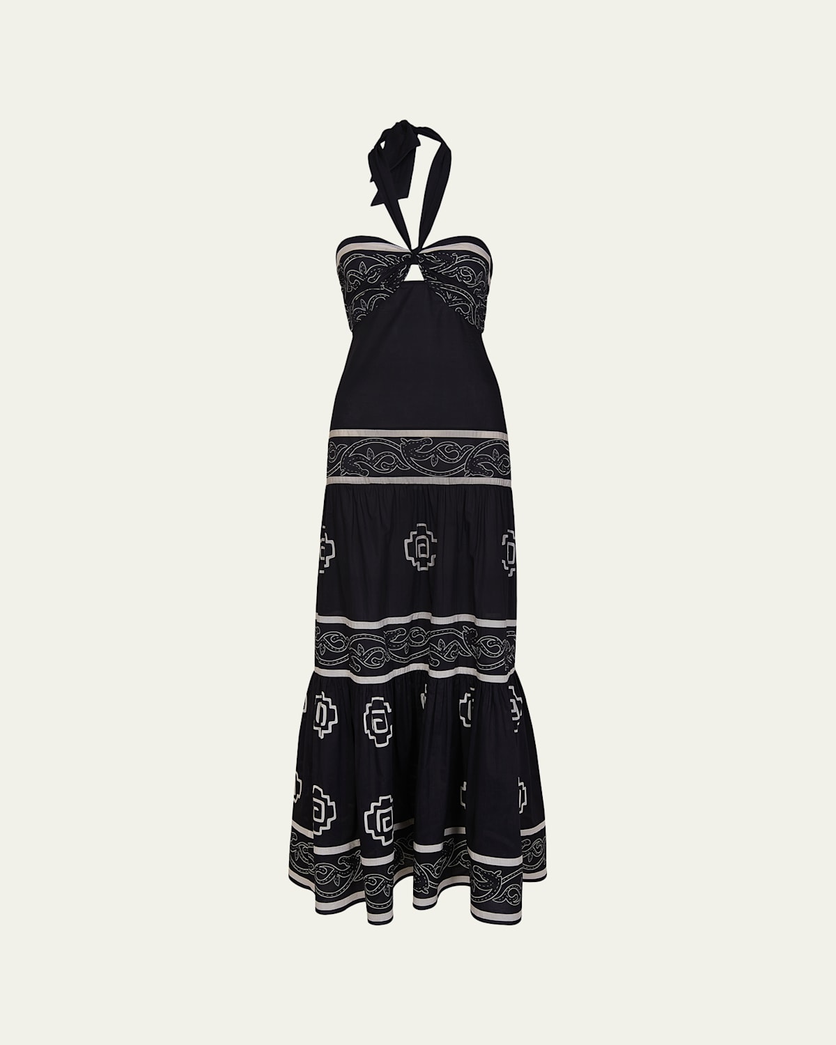 Johanna Ortiz Orilla Del Mar Maxi Dress In Multi
