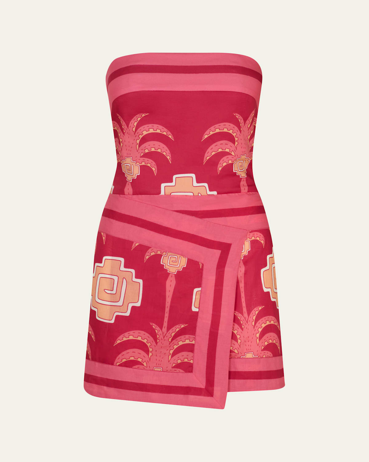 Johanna Ortiz Raiz Ritual Strapless Mini Dress