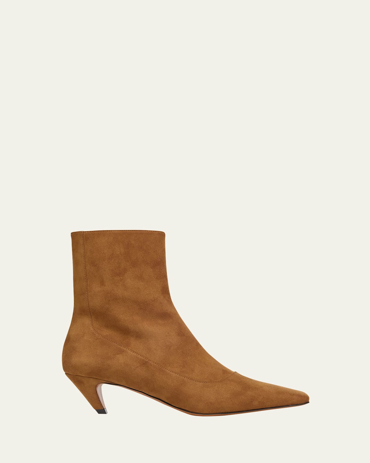 Spur Vegan Suede Ankle Booties