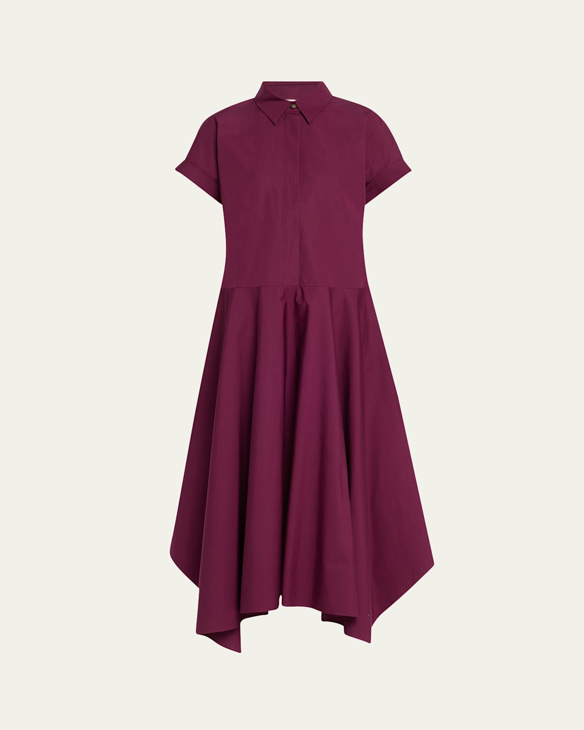 Lafayette 148 Organic Cotton Poplin Midi Shirtdress