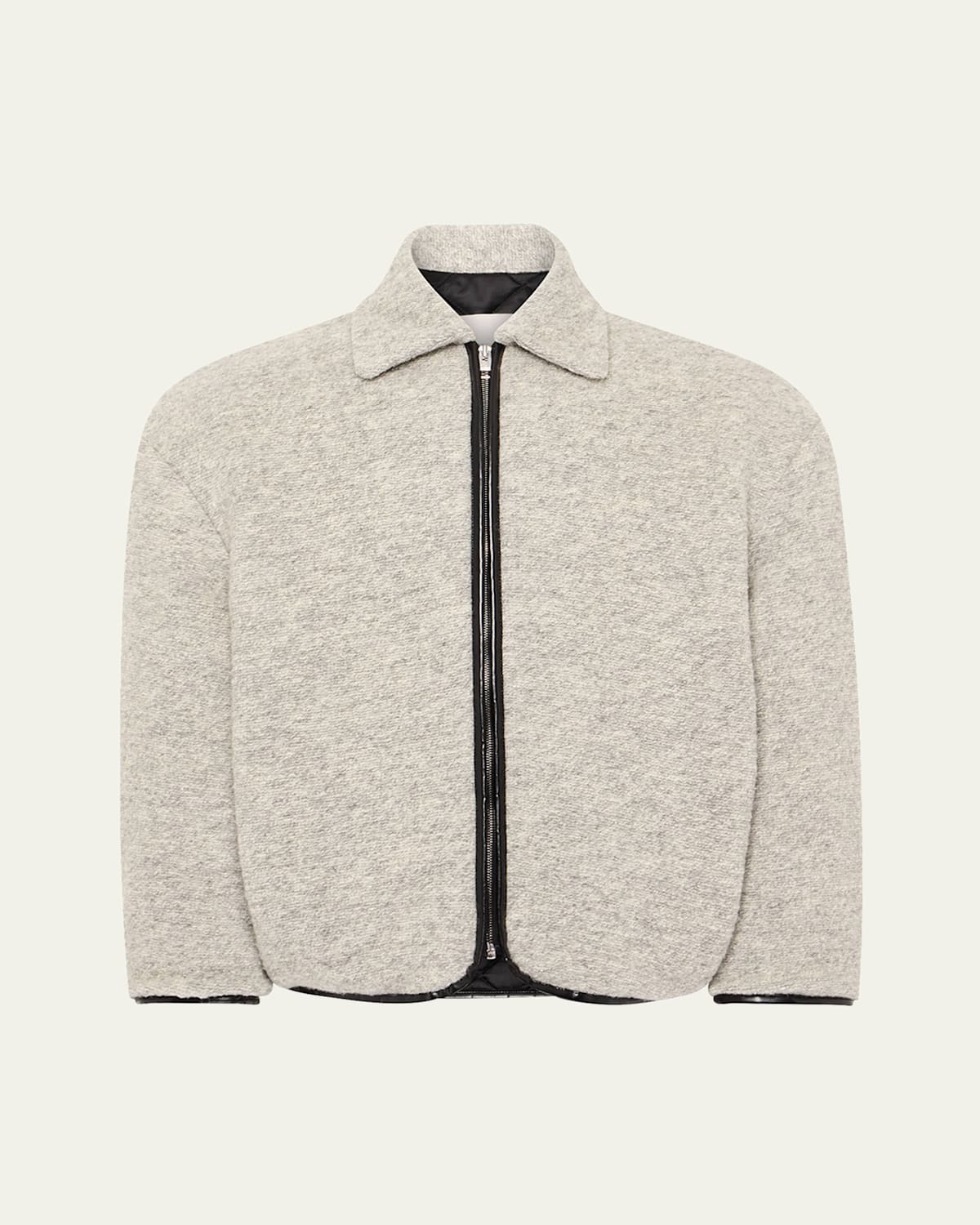 JW Anderson Men's Contrast-Trim Zip Jacket