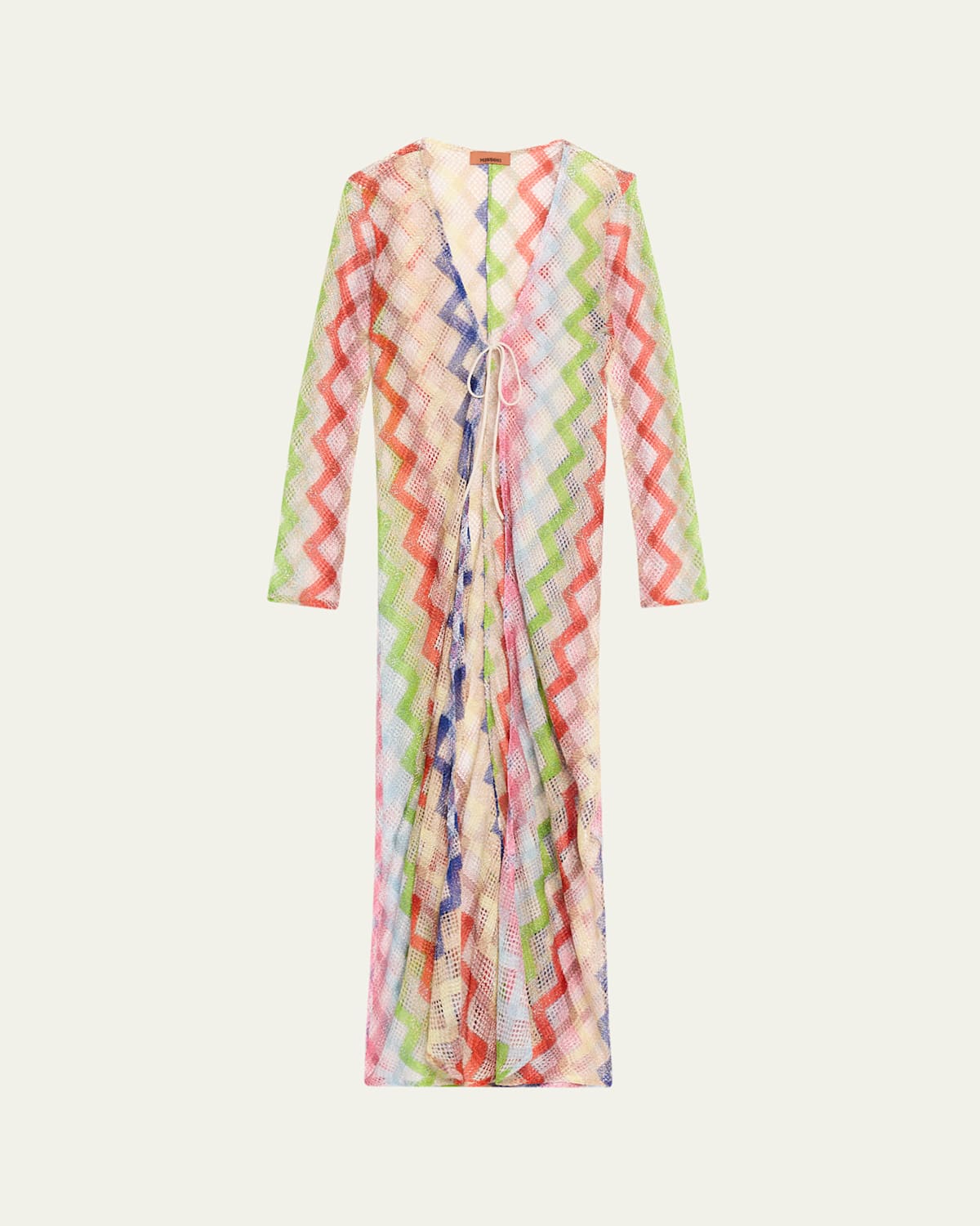 Missoni Metallic Knit Maxi Robe Coverup