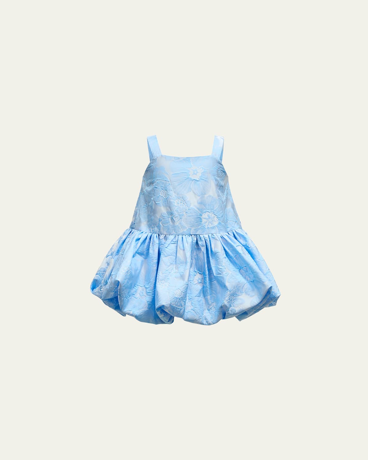 Shop Bardot Junior Girl's Elianna Puff Trim Floral Textured Dress