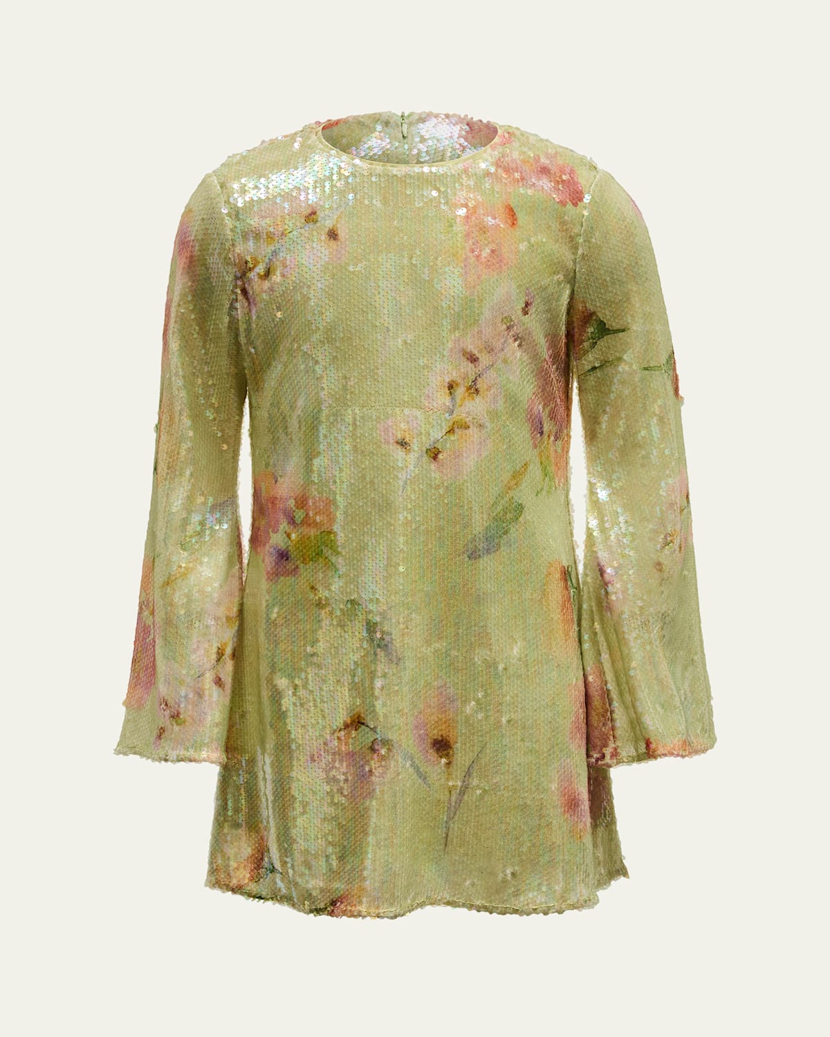 Bardot Kids' Girl's Floral-print Sequin Dress