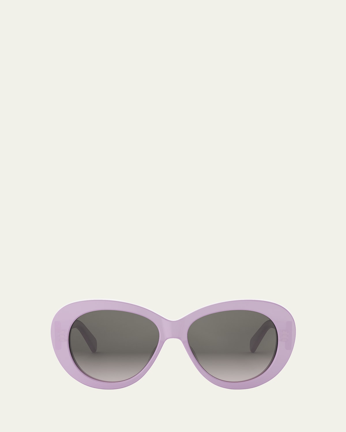Celine Triomphe Logo Oval Acetate Sunglasses