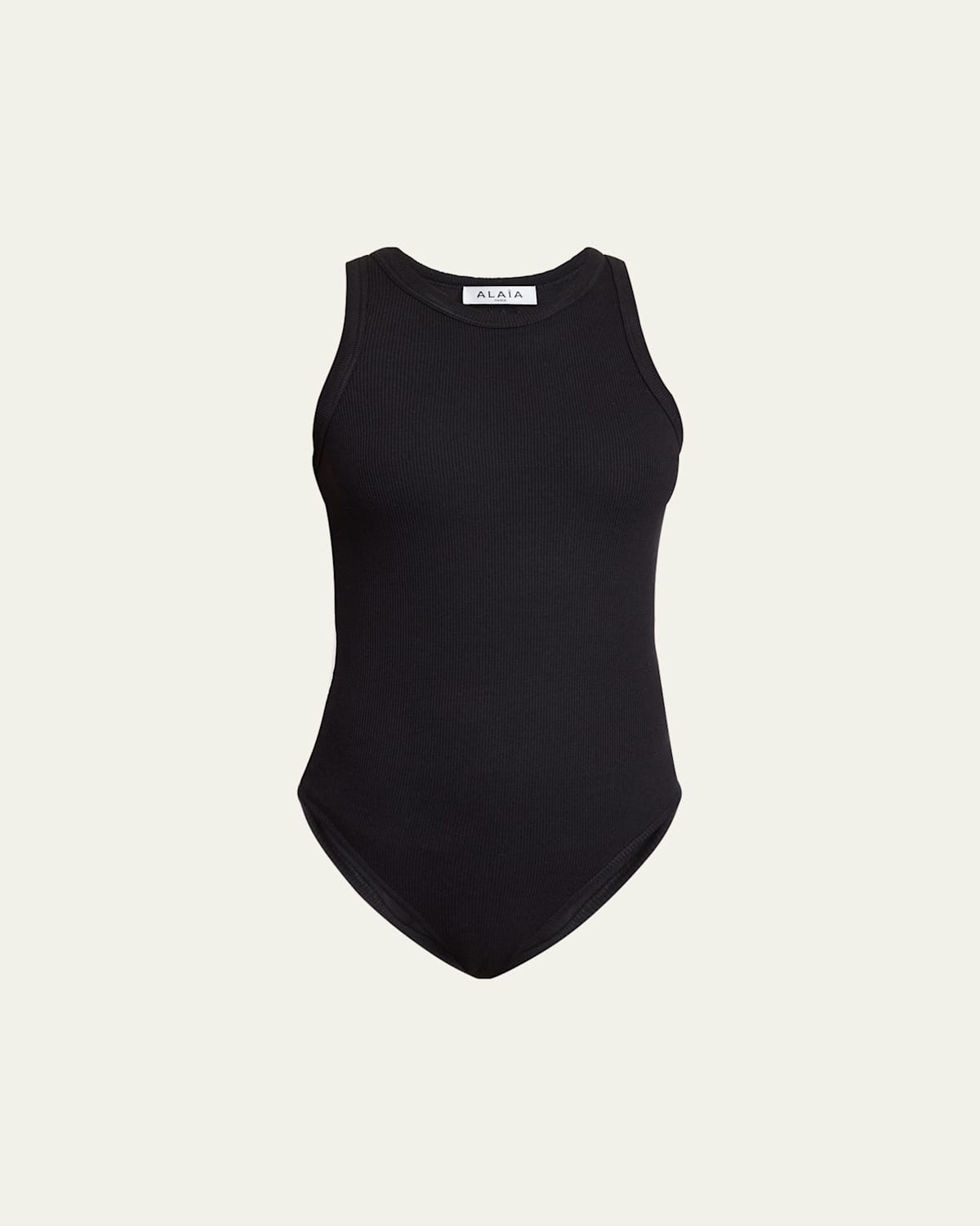 Ribbed Sleeveless Bodysuit