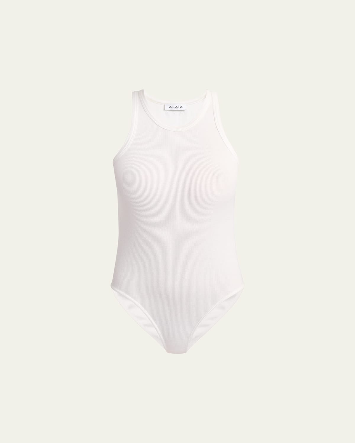 Ribbed Sleeveless Bodysuit