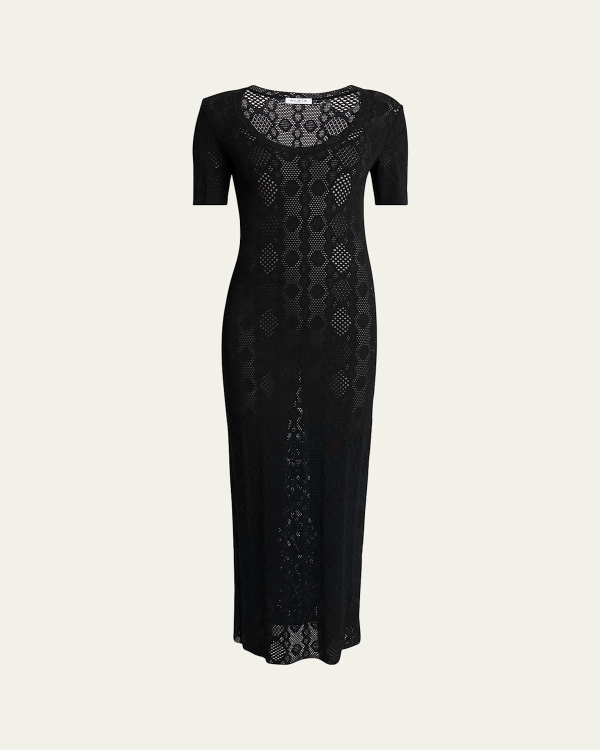 Python Lace Knit Midi Dress