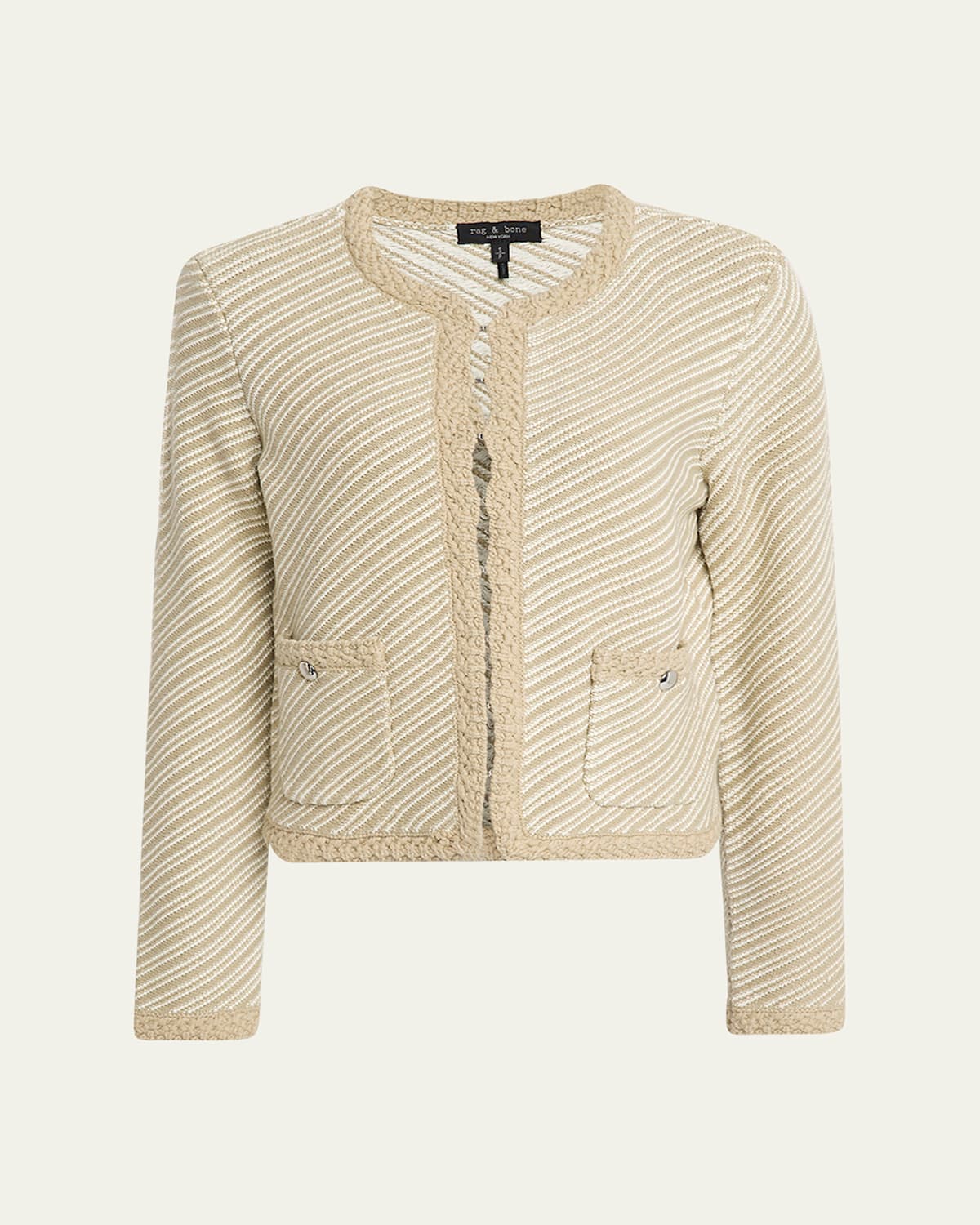 Rag & Bone Claire Tailored Cardigan In Sand