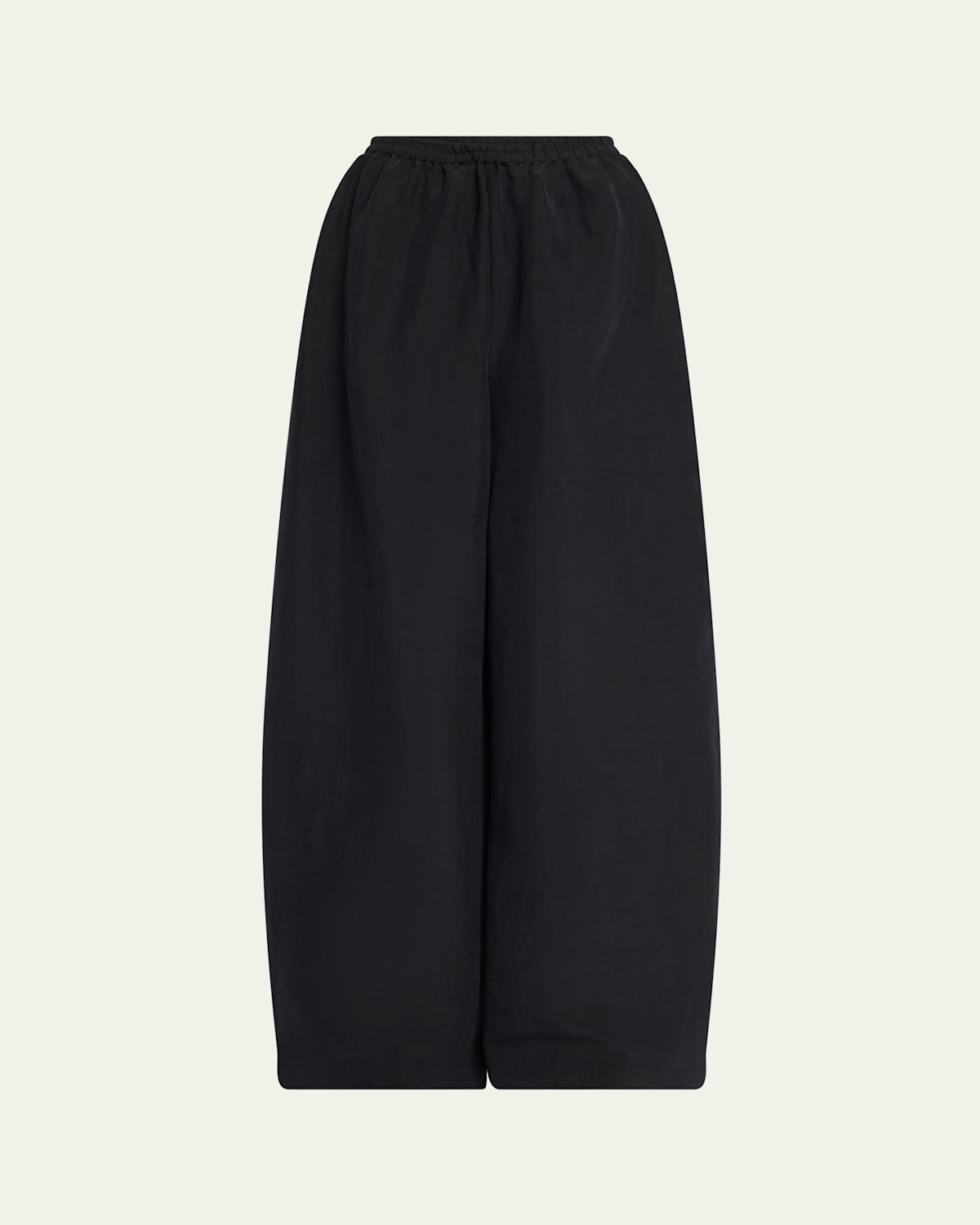 Bellana Silk Wide-Leg Pull-On Pants