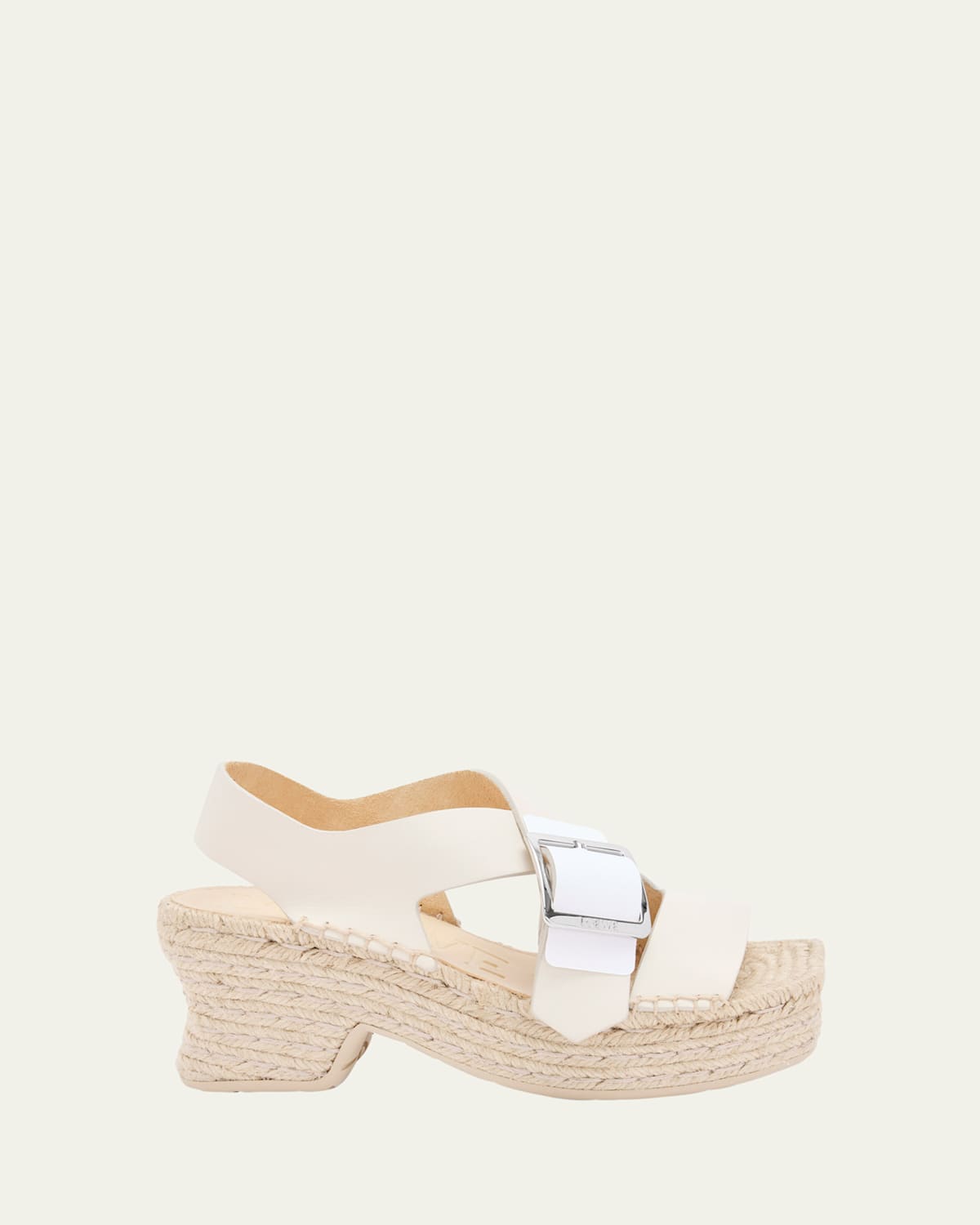 Petal Leather Platform Espadrille Sandals