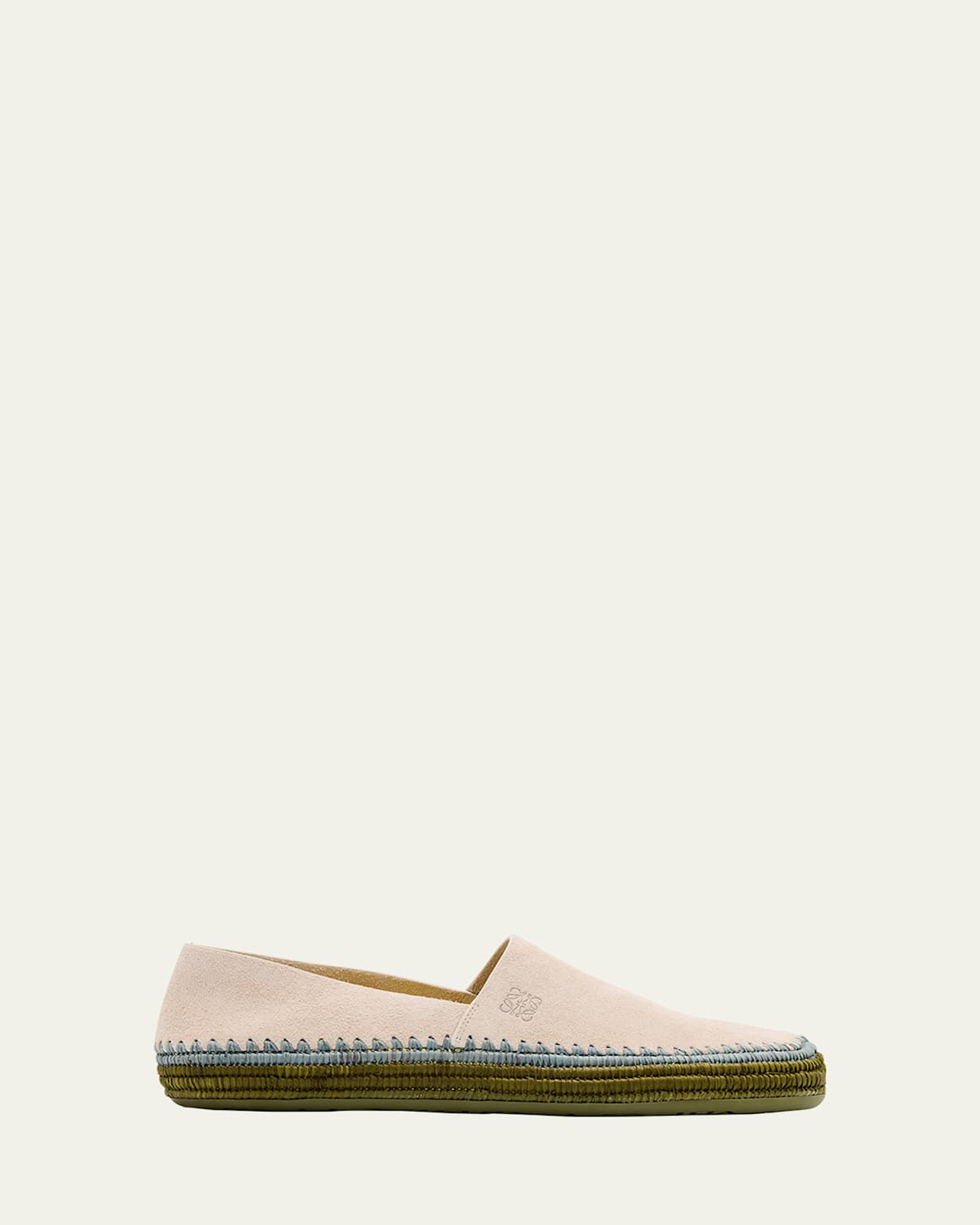 Men's Rio Suede and Raffia Espadrilles