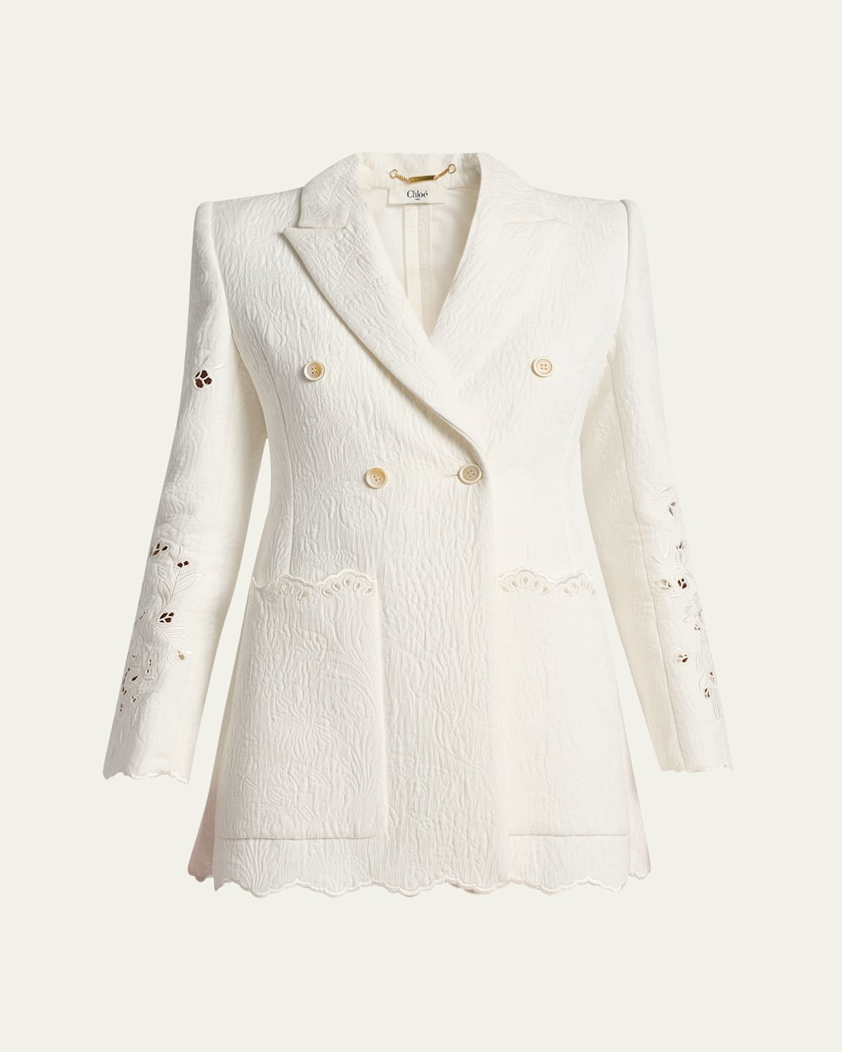 Chloé Embroidered Spongy Jacquard Jacket