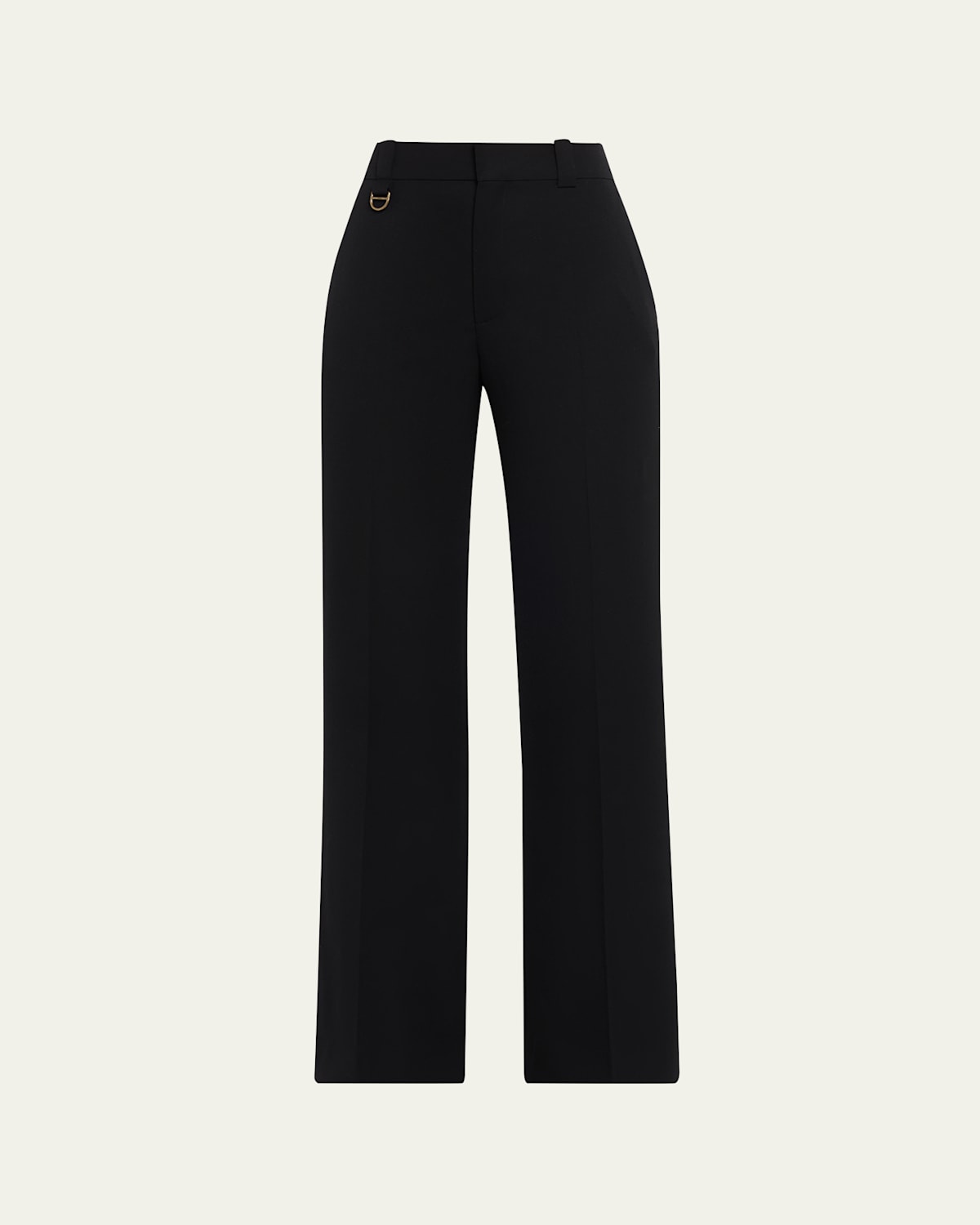 Chloé Tailored Stretch Wool Trousers In Black