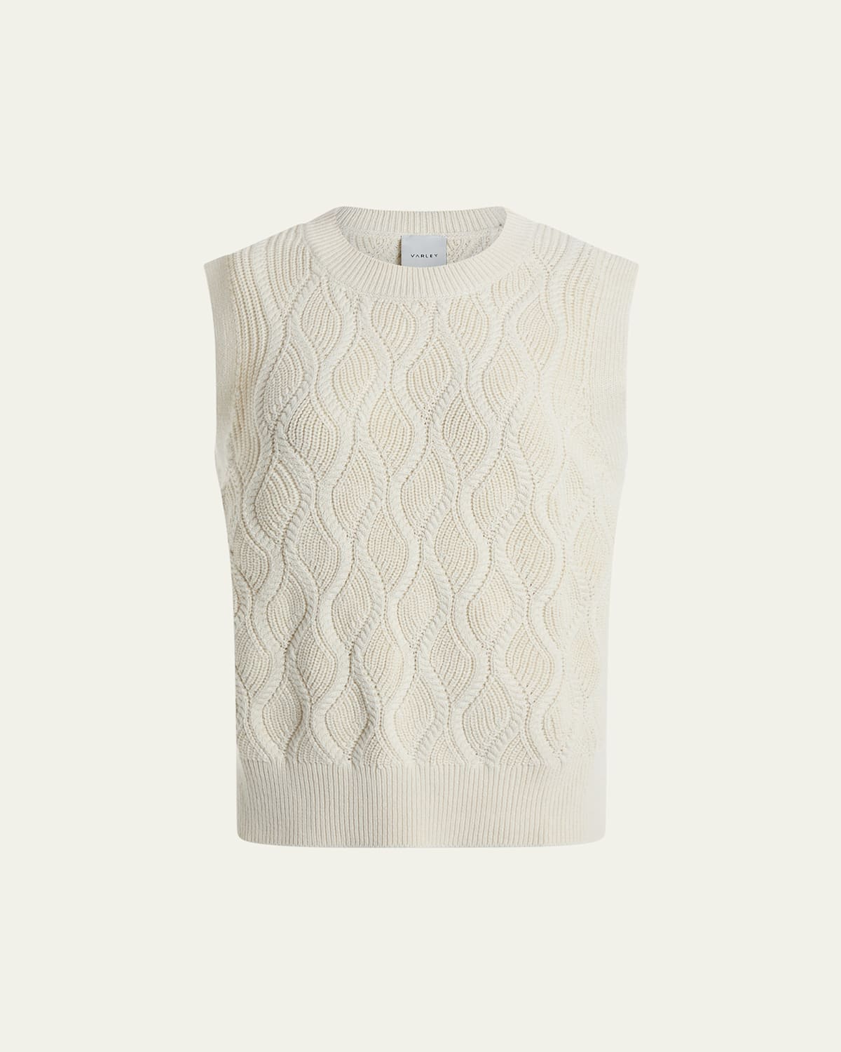 Varley Teller Longline Knit Tank Top In Birch
