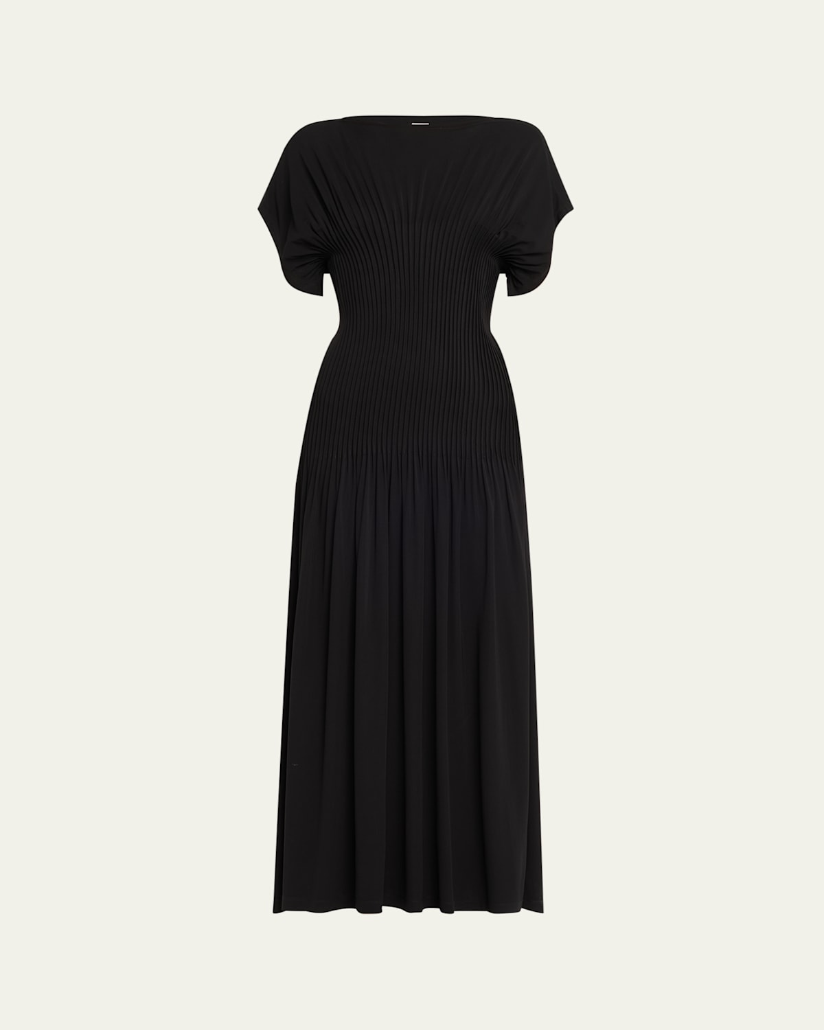Totême Knife-pleated Jersey Empire Maxi Dress