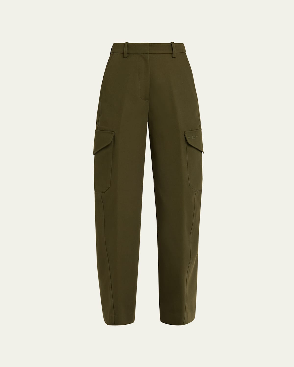 Givenchy Barrel Leg Cargo Wool Trousers