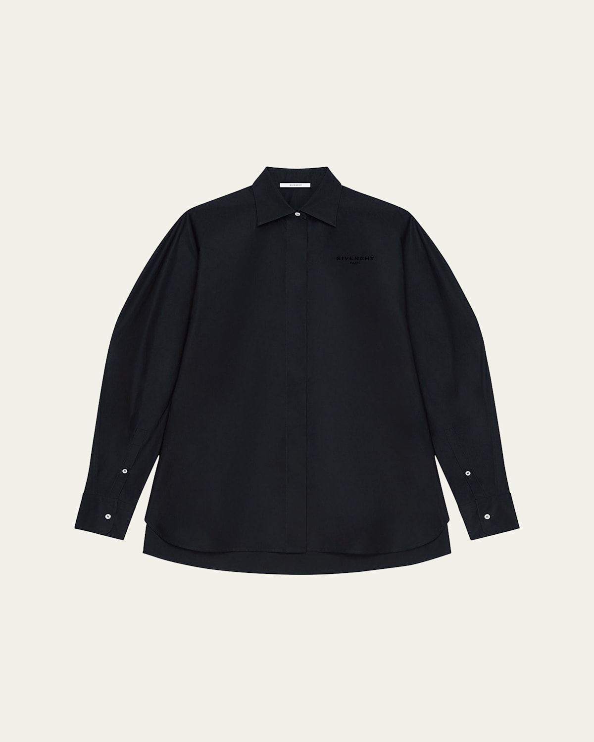 Oversized Button-Down Cocoon Shirt