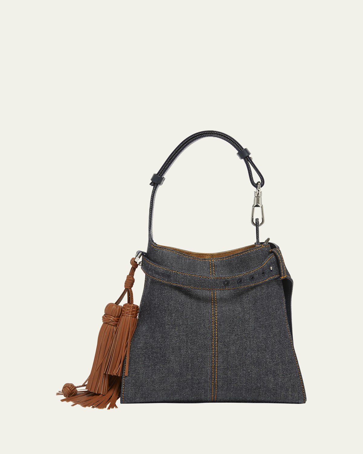 Givenchy Day Mini Hobo Bag In Denim In Blue