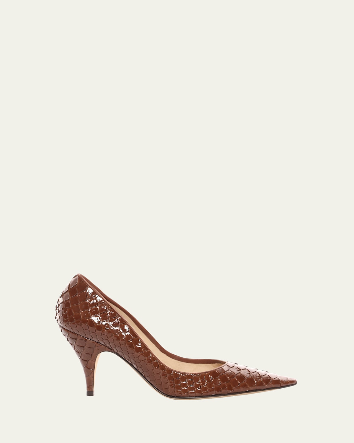 Liisa Python Stiletto Pumps